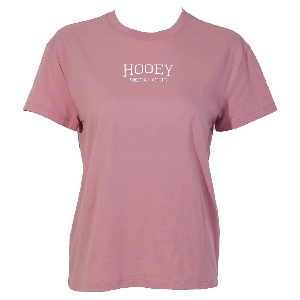 Hooey Women's Social Club Pink Tee - Image 2