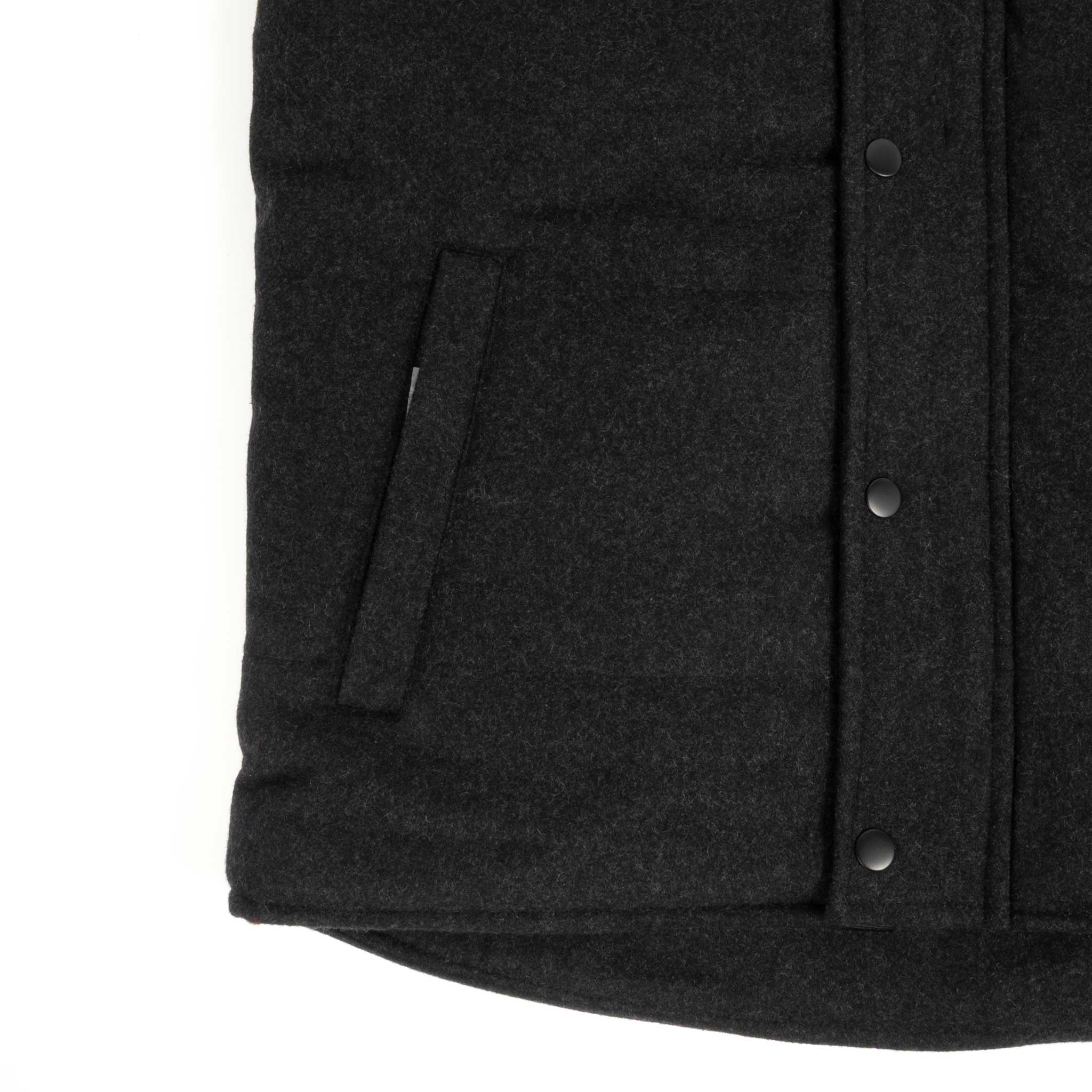 Panhandle Slim Men's Solid Heather Puffer Wool Vest - FINAL SALE - Image 3