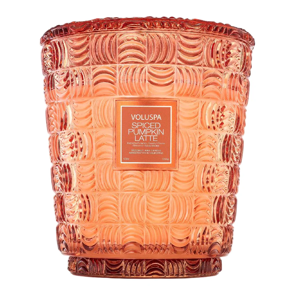Voluspa Spiced Pumpkin Latte 5 Wick Candle - Image 2
