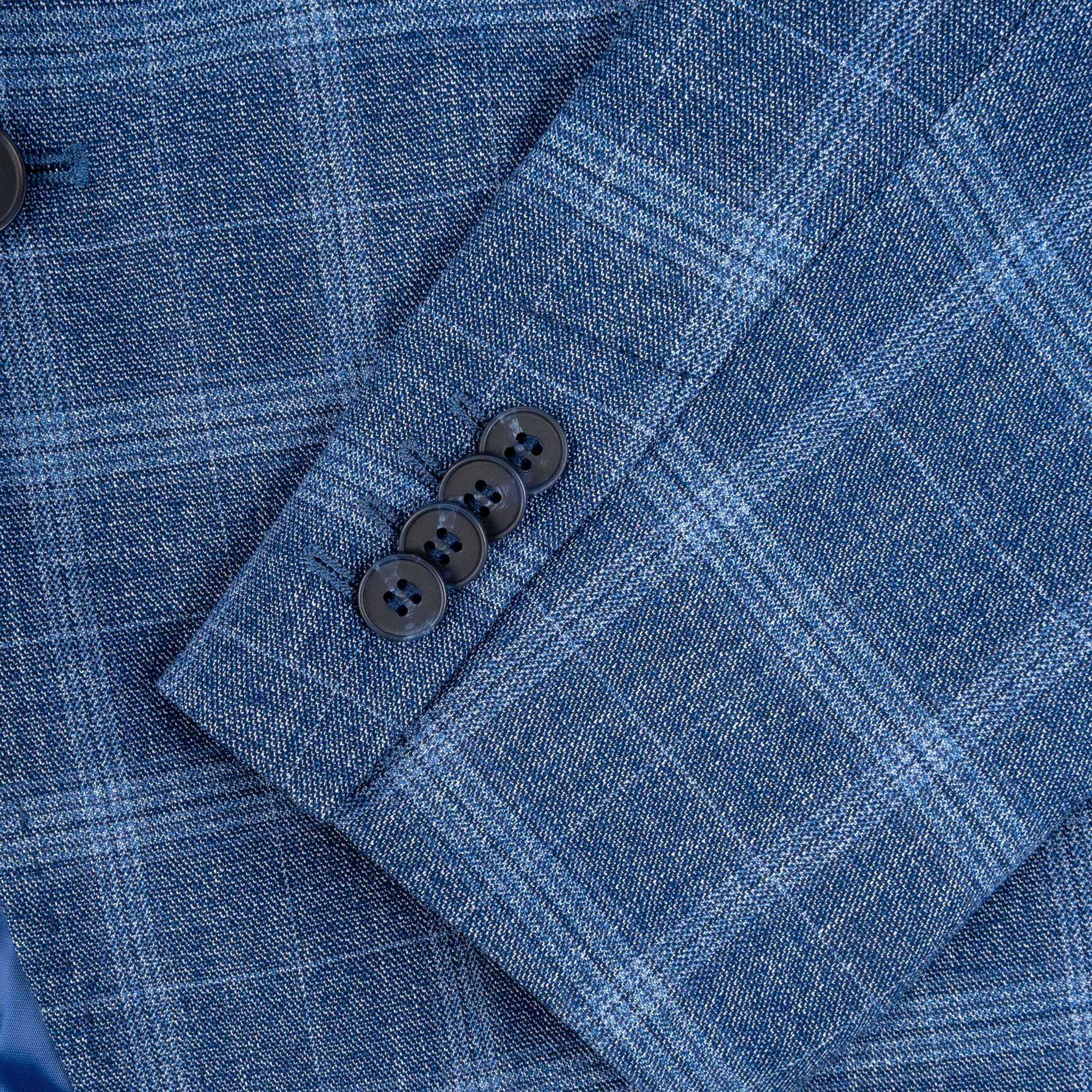 Rock & Roll Denim Men's Blue Plaid Sport Coat - Image 3