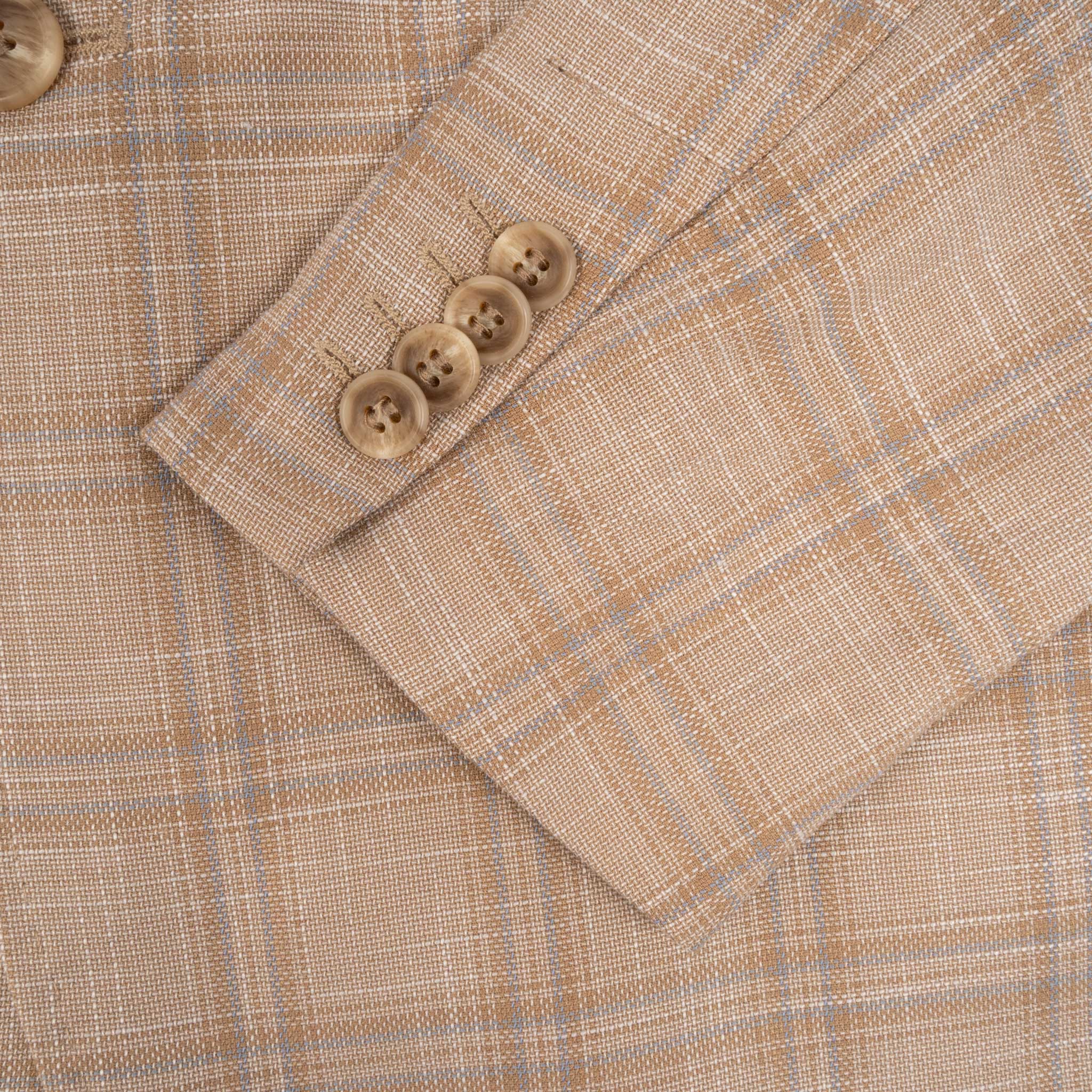Rock & Roll Denim Men's Tan Plaid Sport Coat - Image 2
