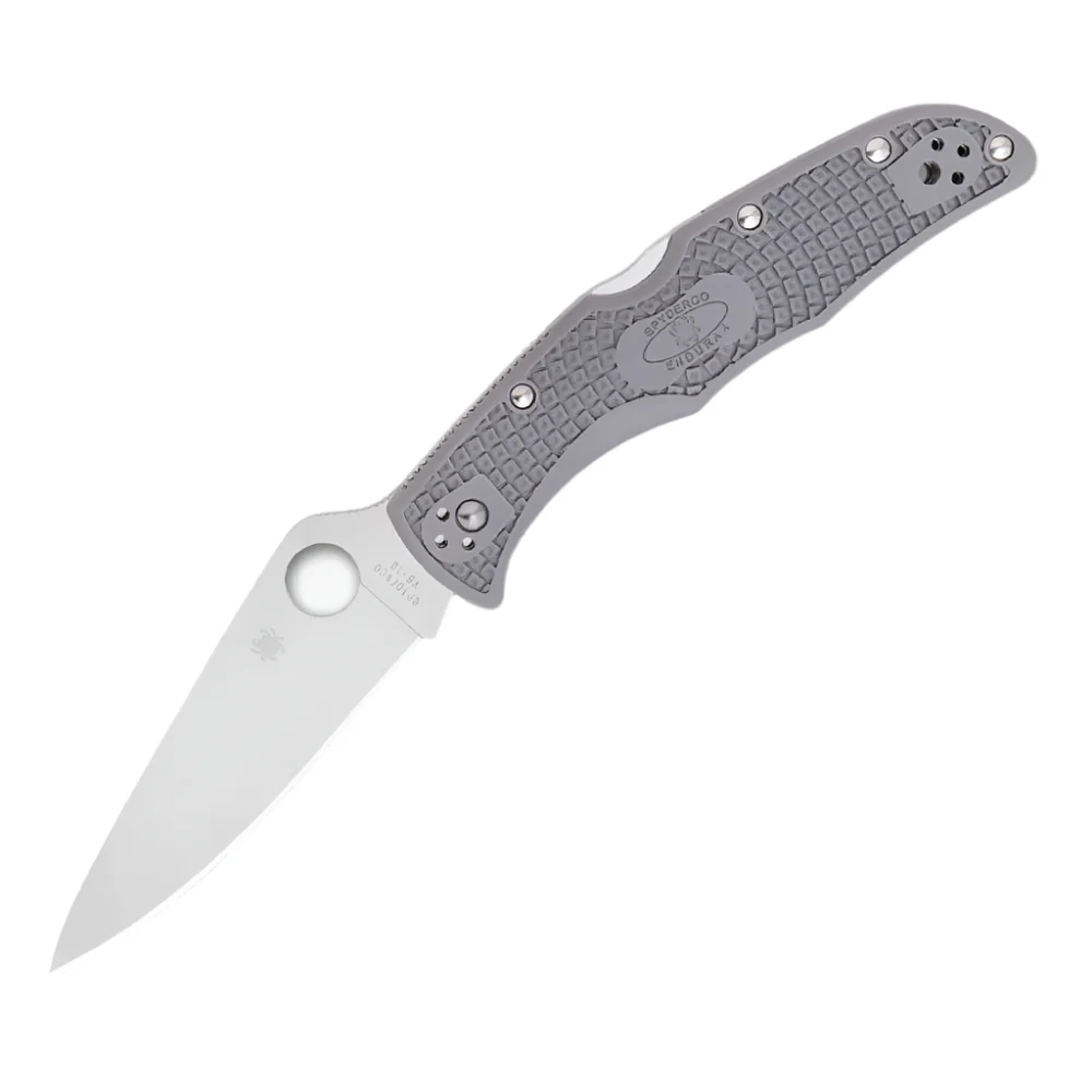Spyderco Endura 4 Lightweight Gray Flat Ground Plainedge