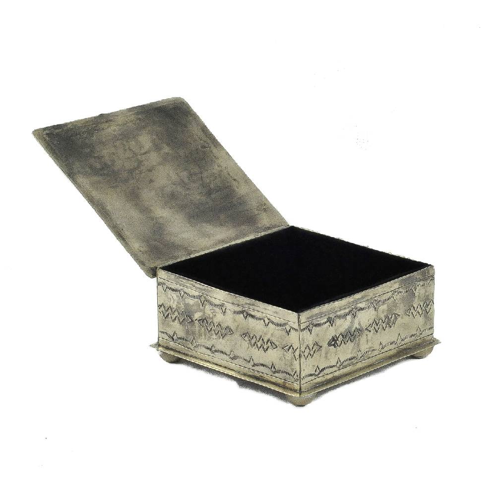 J. Alexander Square Box w/ Turquoise Slab - Image 2