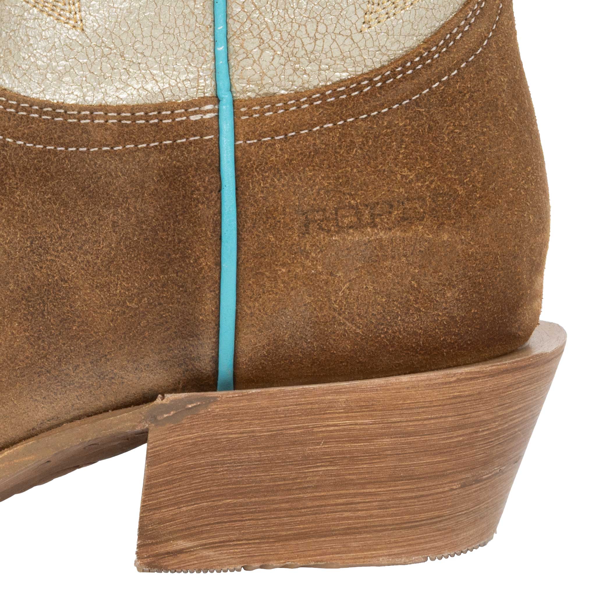 Roper Women's Light Brown Suede Western Boot - Image 3
