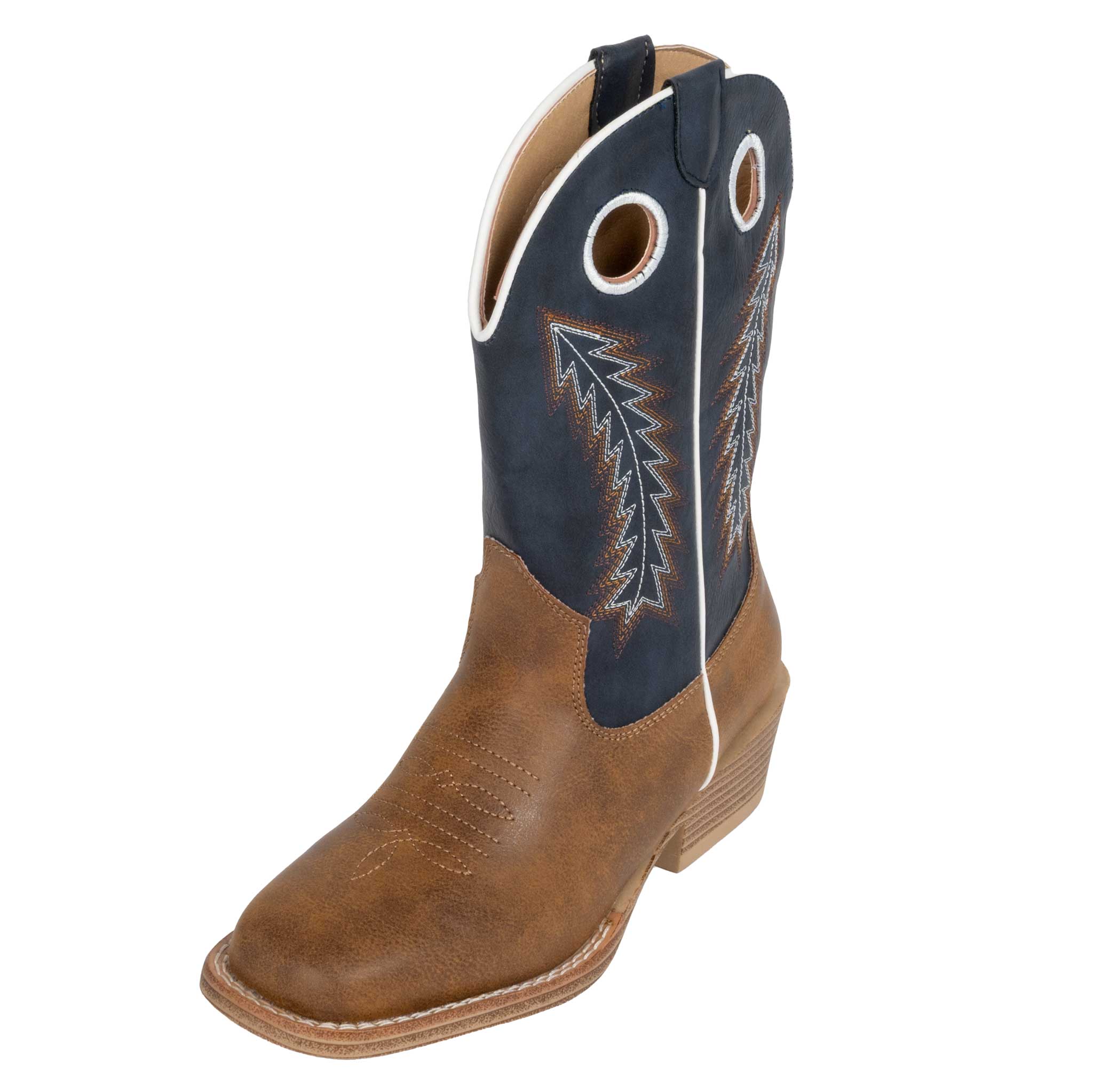 Roper Youth Walker Tan Faux Leather Western Boot