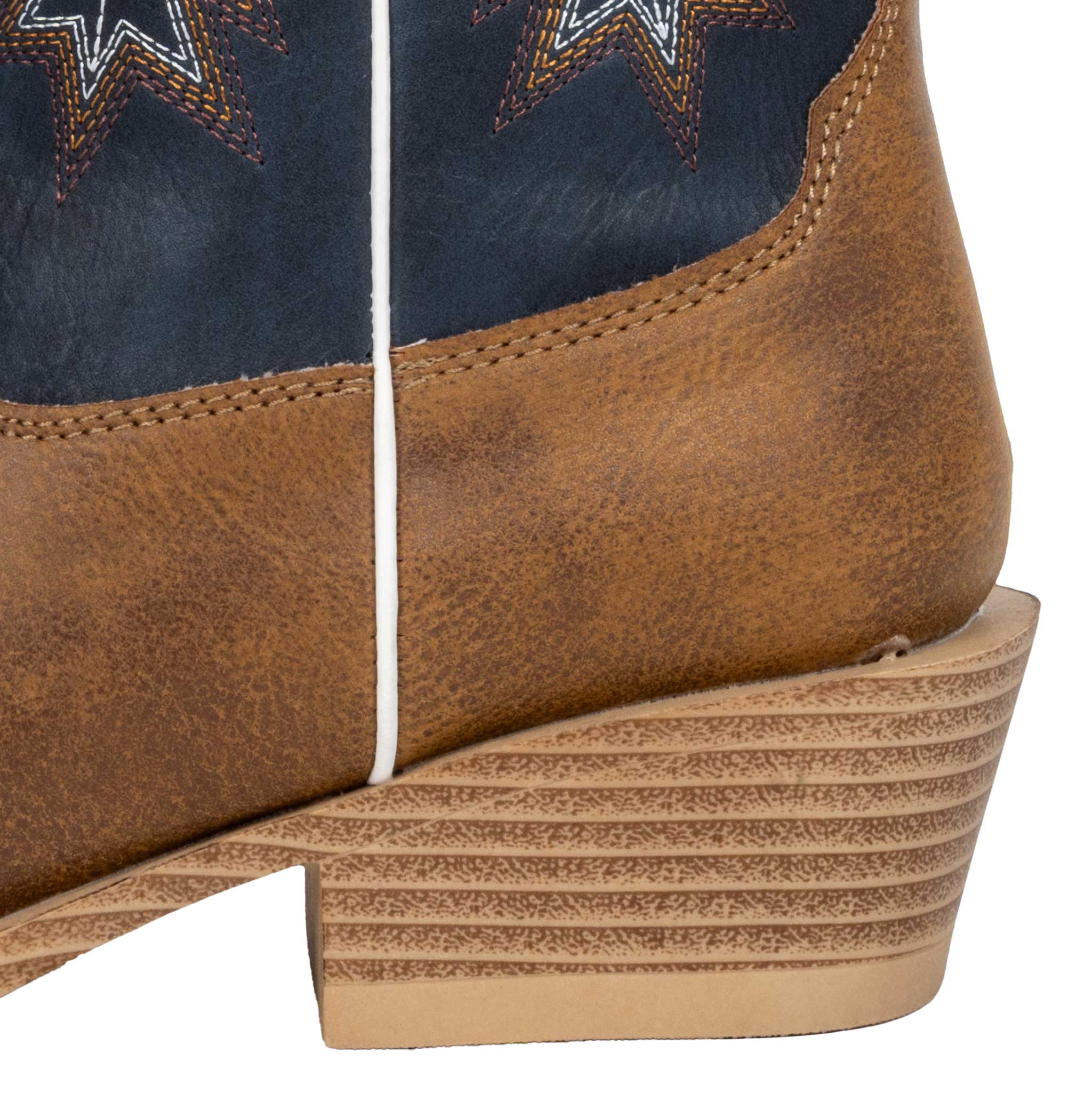 Roper Youth Walker Tan Faux Leather Western Boot - Image 3