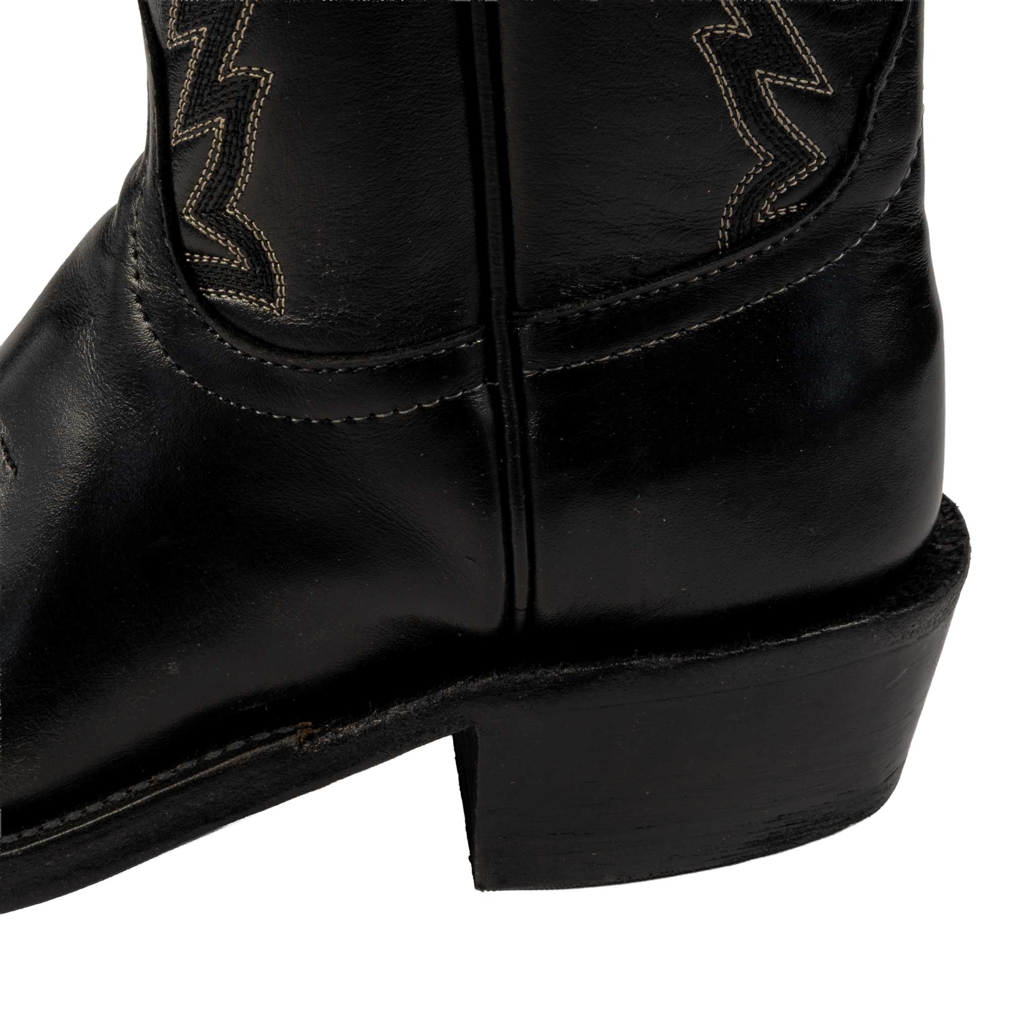 Anderson Bean Women's Square Toe Black Absolute Western Boot - Image 3