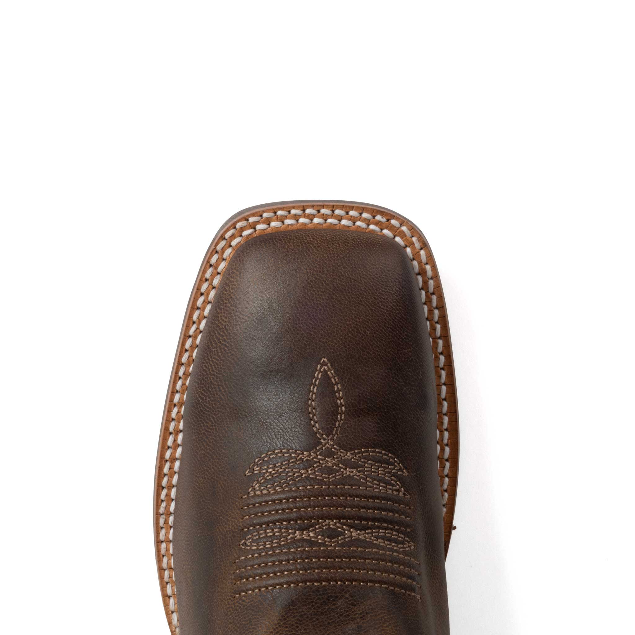 RW Ranch Men's Square Toe Brown Goat Western Boot - Image 2