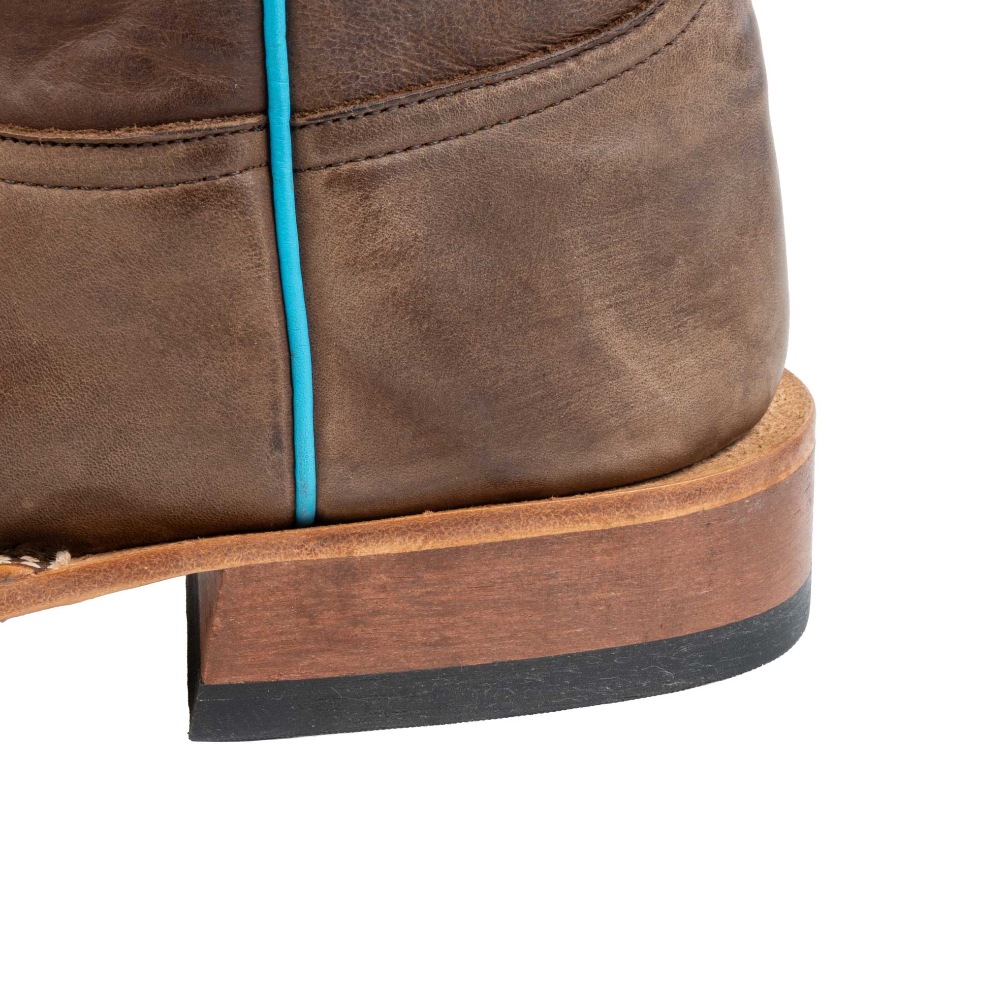 Anderson Bean Men's Square Toe Dark Brown Barcelona Western Boot - Image 3
