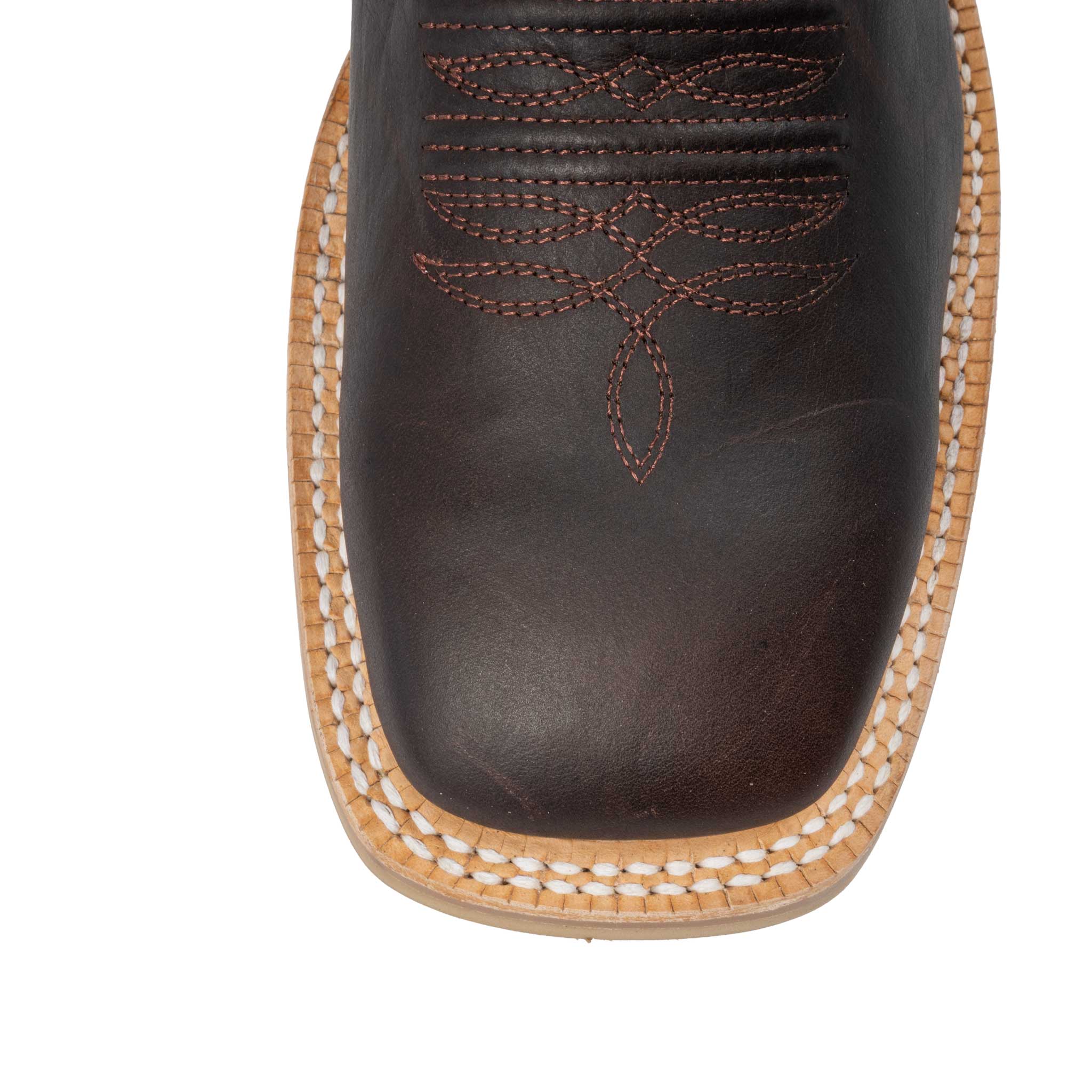 R. Watson Men's Square Toe Dark Cigar Cowhide Western Boot - Image 3