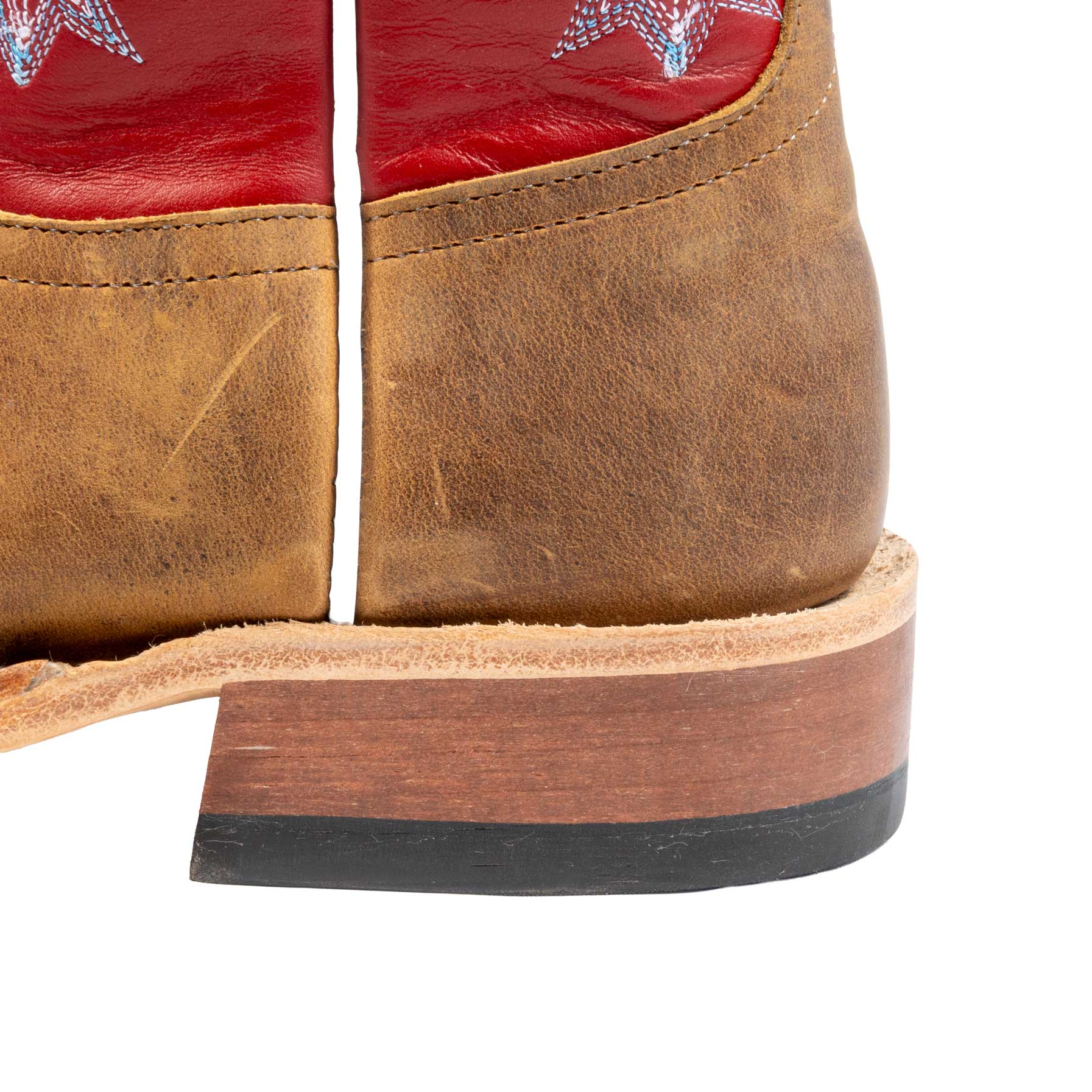Anderson Bean Men's Square Toe Gold Hillbilly Red Glove Western Boot - Image 2