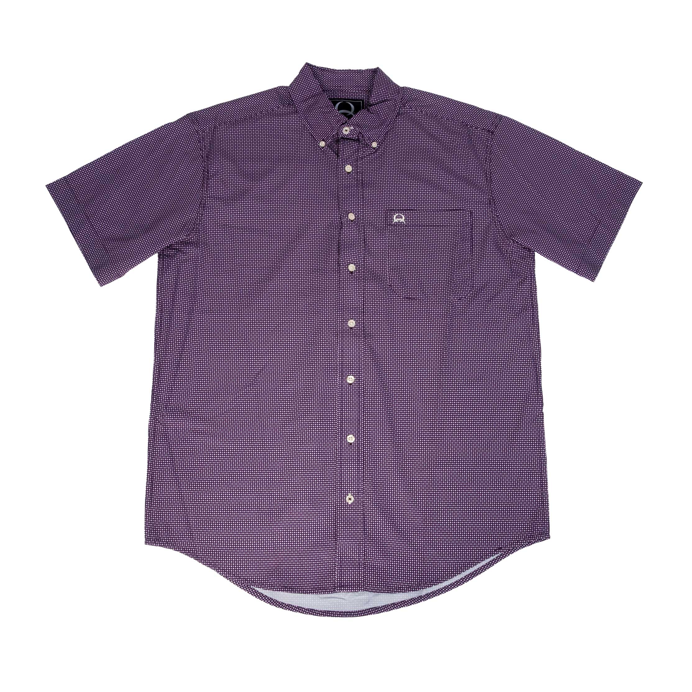 Cinch Men's Arenaflex Geo Purple Button Down Shirt