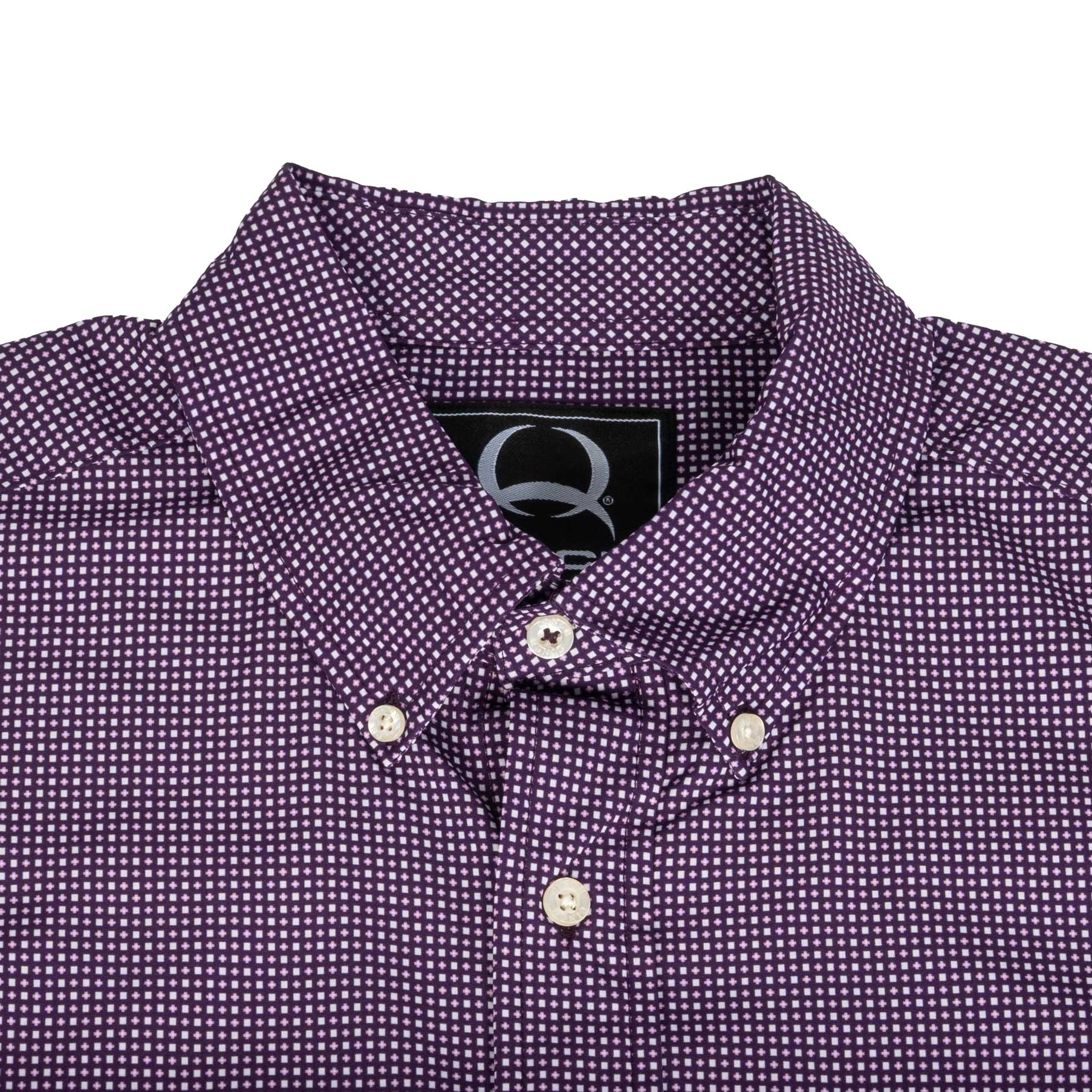 Cinch Men's Arenaflex Geo Purple Button Down Shirt - Image 3