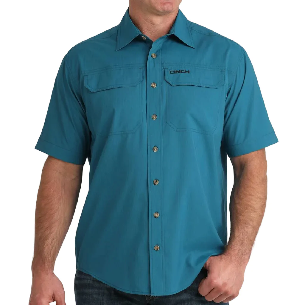 Cinch Men's Arenaflex Teal Button Down Shirt