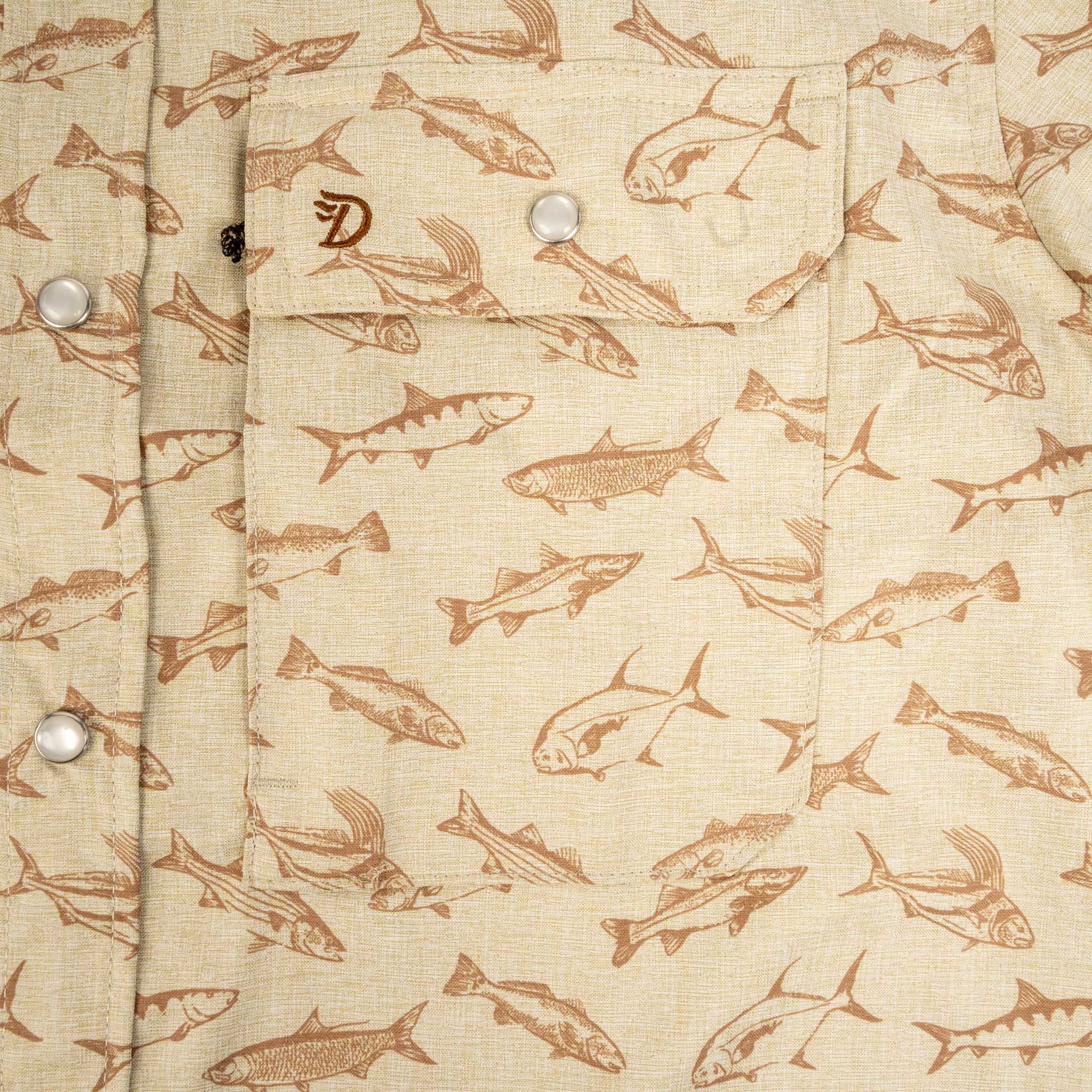 Duck Camp Sand Dollar Coastal Frenzy Performance Shirt - Image 3