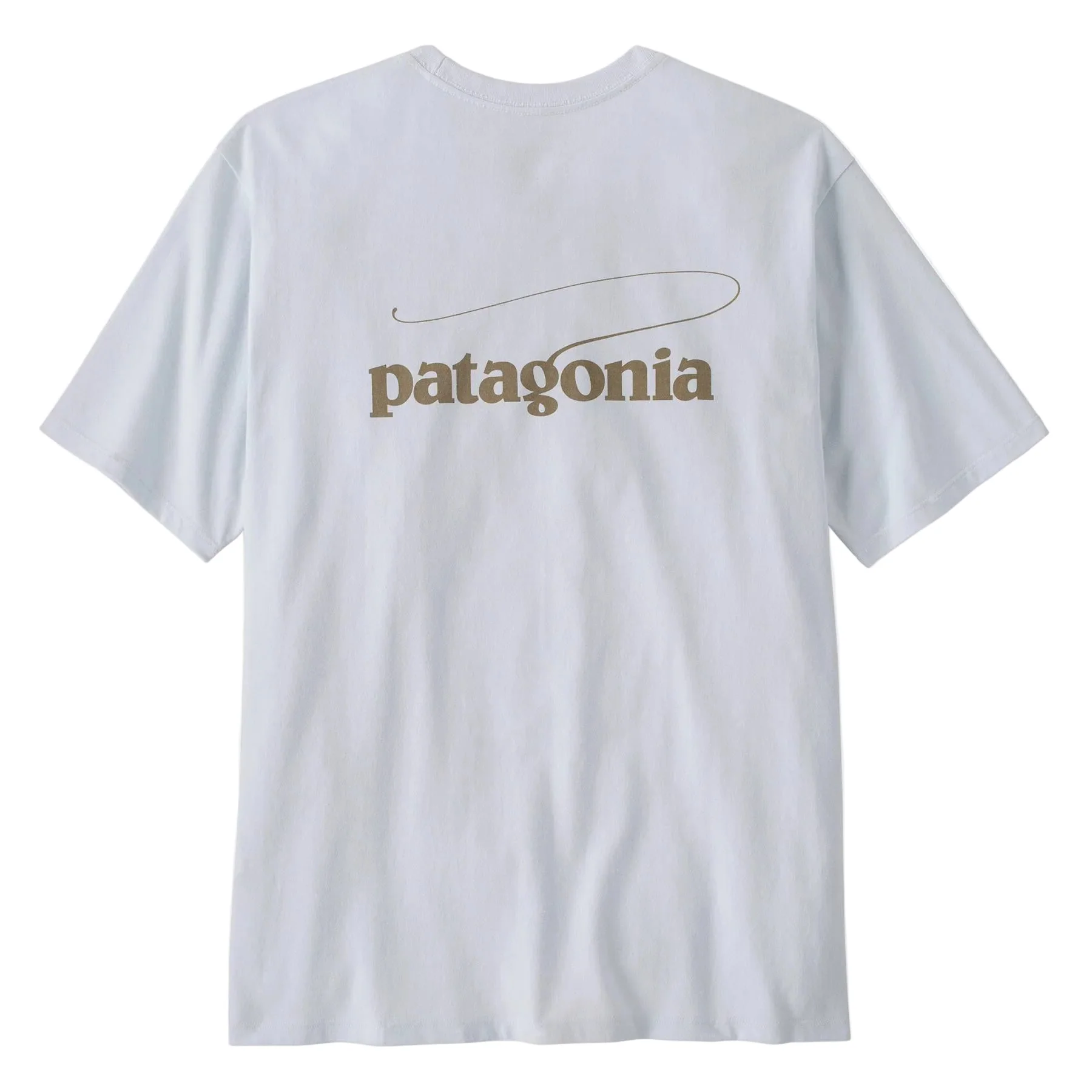 Patagonia Men's Casting Logo Responsibili-Tee - White
