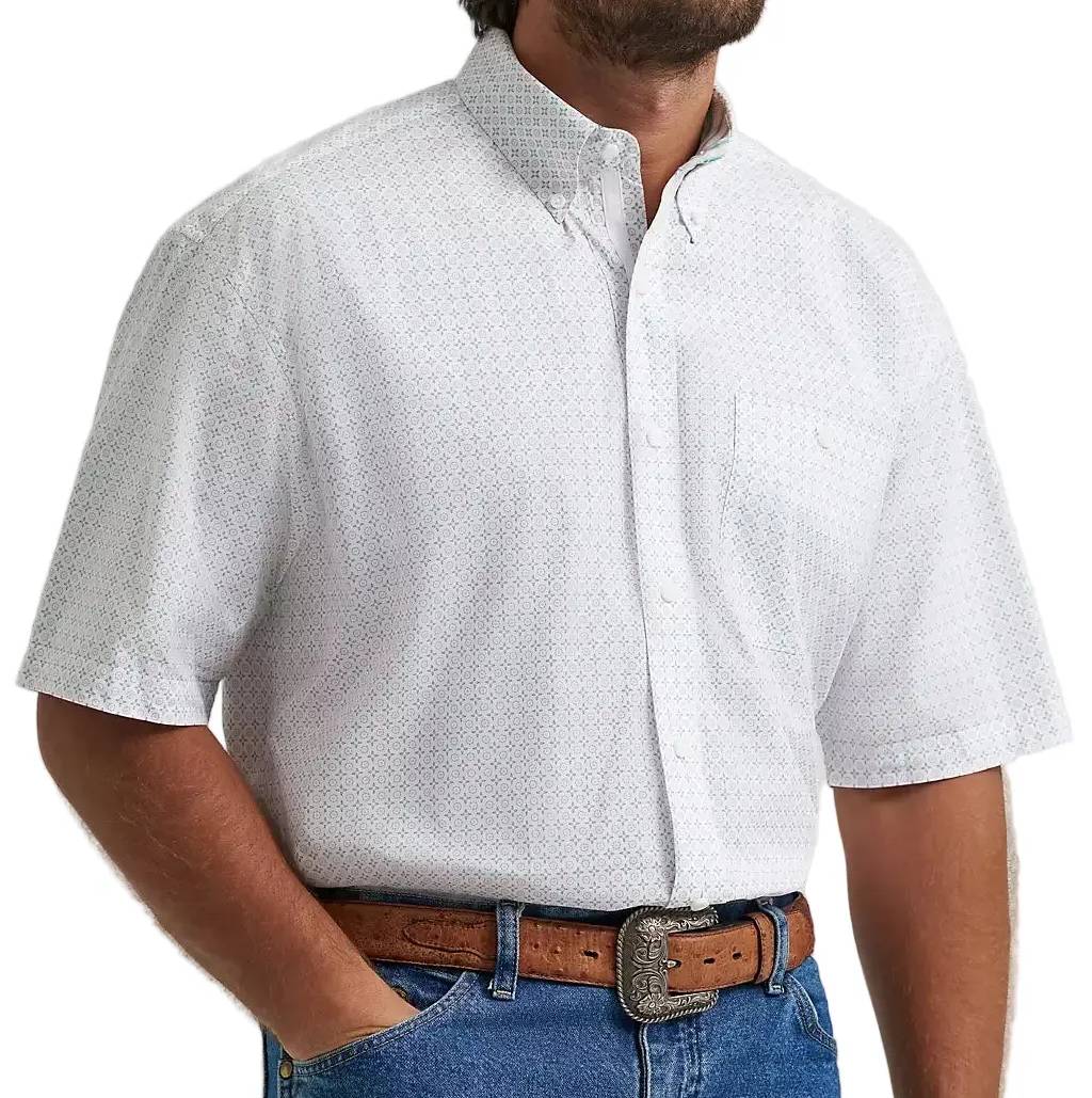 Wrangler Men's George Strait Geo Button Down Shirt