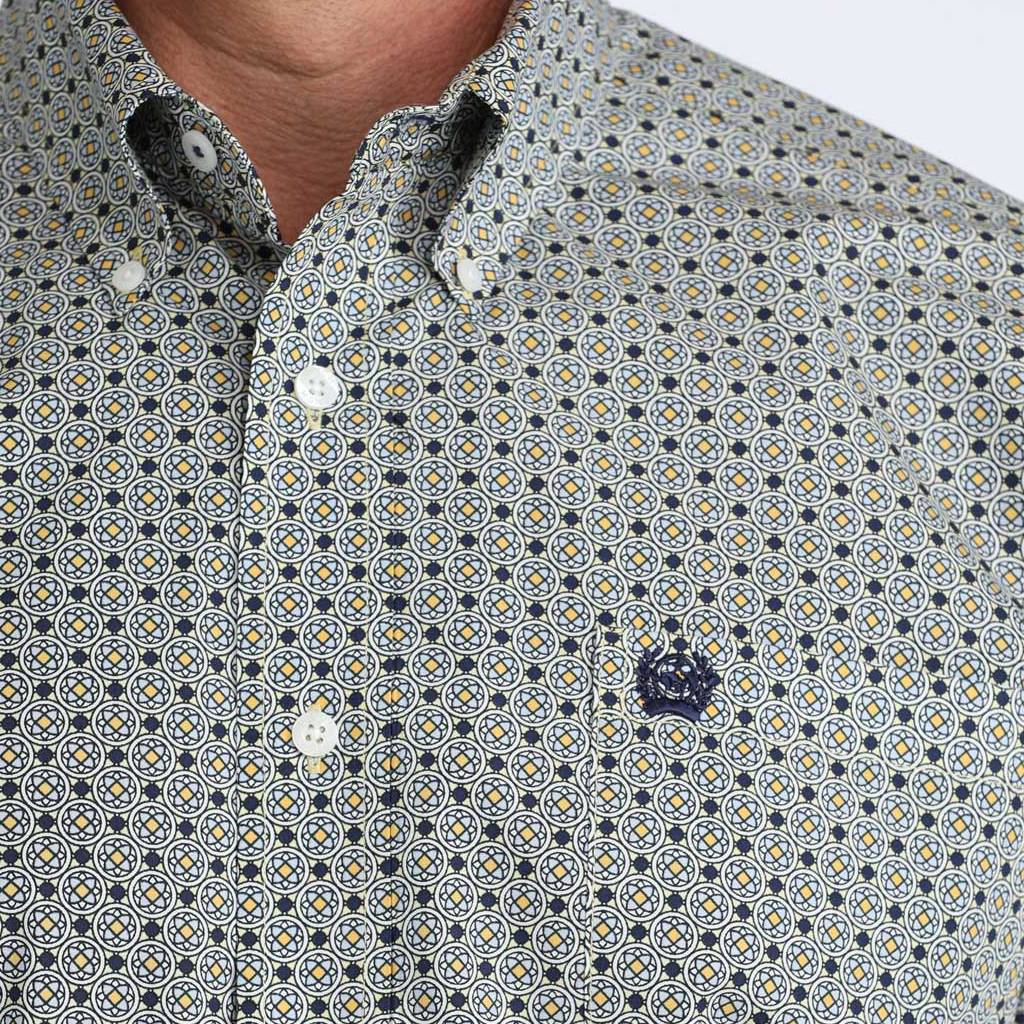 Cinch Men's Medallion Print Button Down Shirt - Image 2