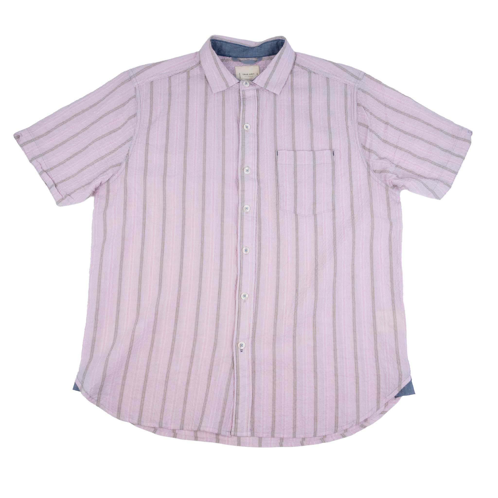 True Grit Soft Pink Pocket Button Down Shirt