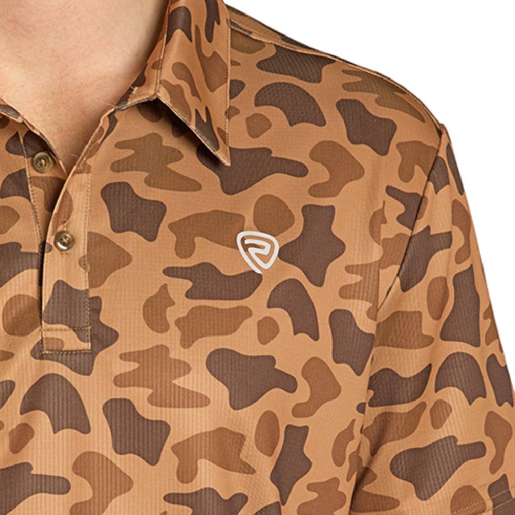 Rock & Roll Denim Men's Camo Polo Shirt - Image 3