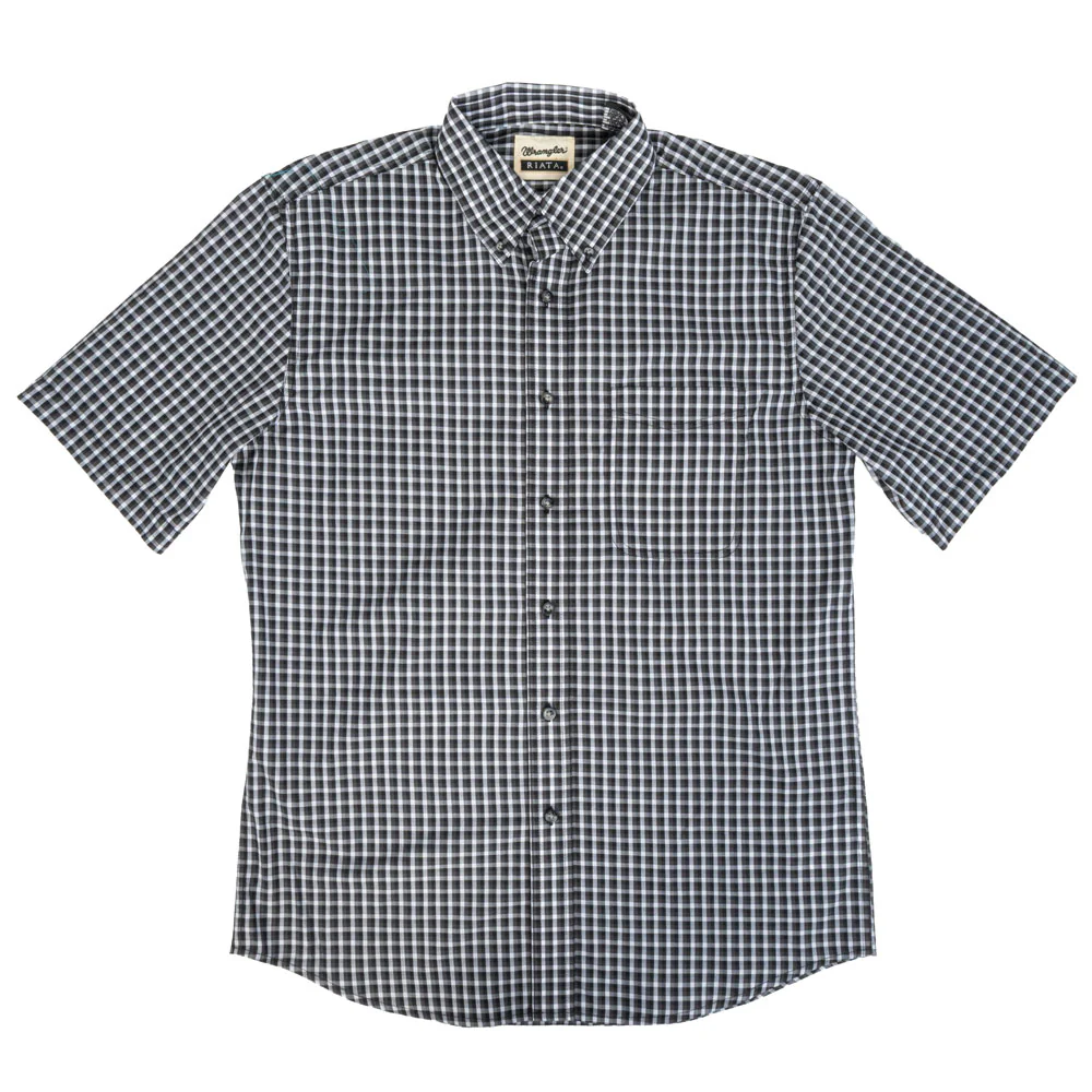 Wrangler Men's Riata Plaid Classic Fit Button Down Shirt