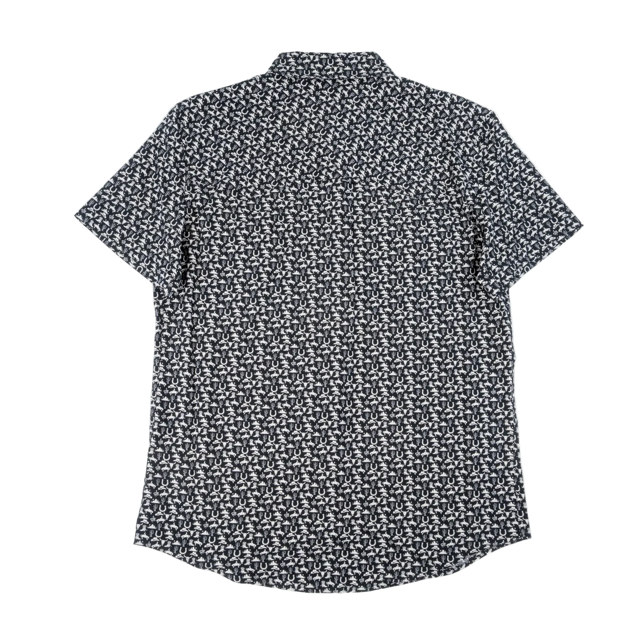 Panhandle Slim Men's Black Western Print Pearl Snap Shirt - Image 2
