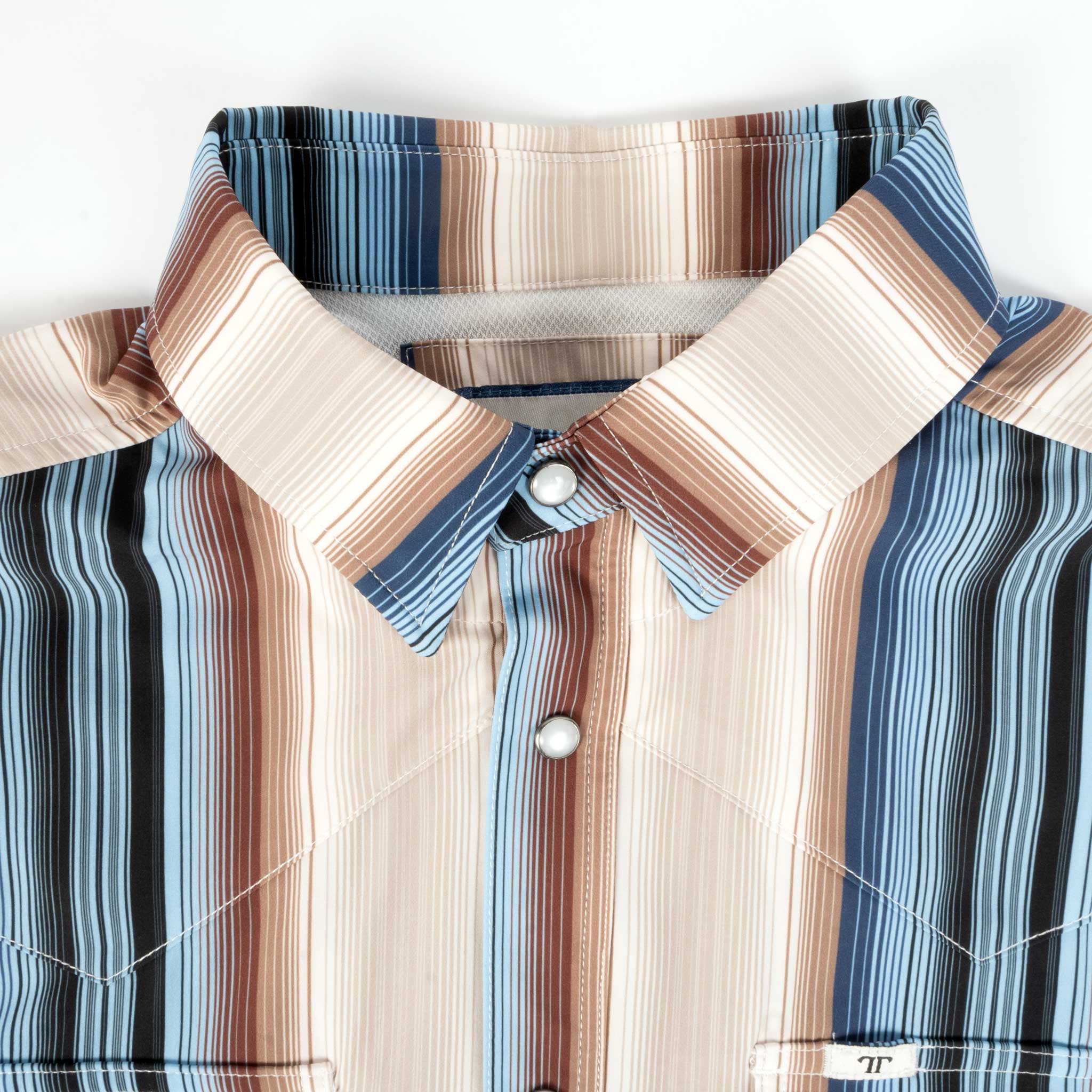Ferrell Brand Harrison Cream Pearl Snap Shirt - Image 4