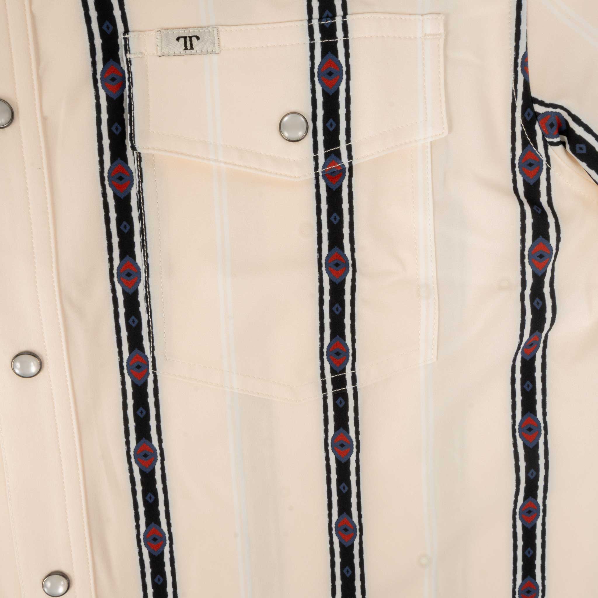 Ferrell Brand Outlaw Cream Pearl Snap Shirt - Image 3