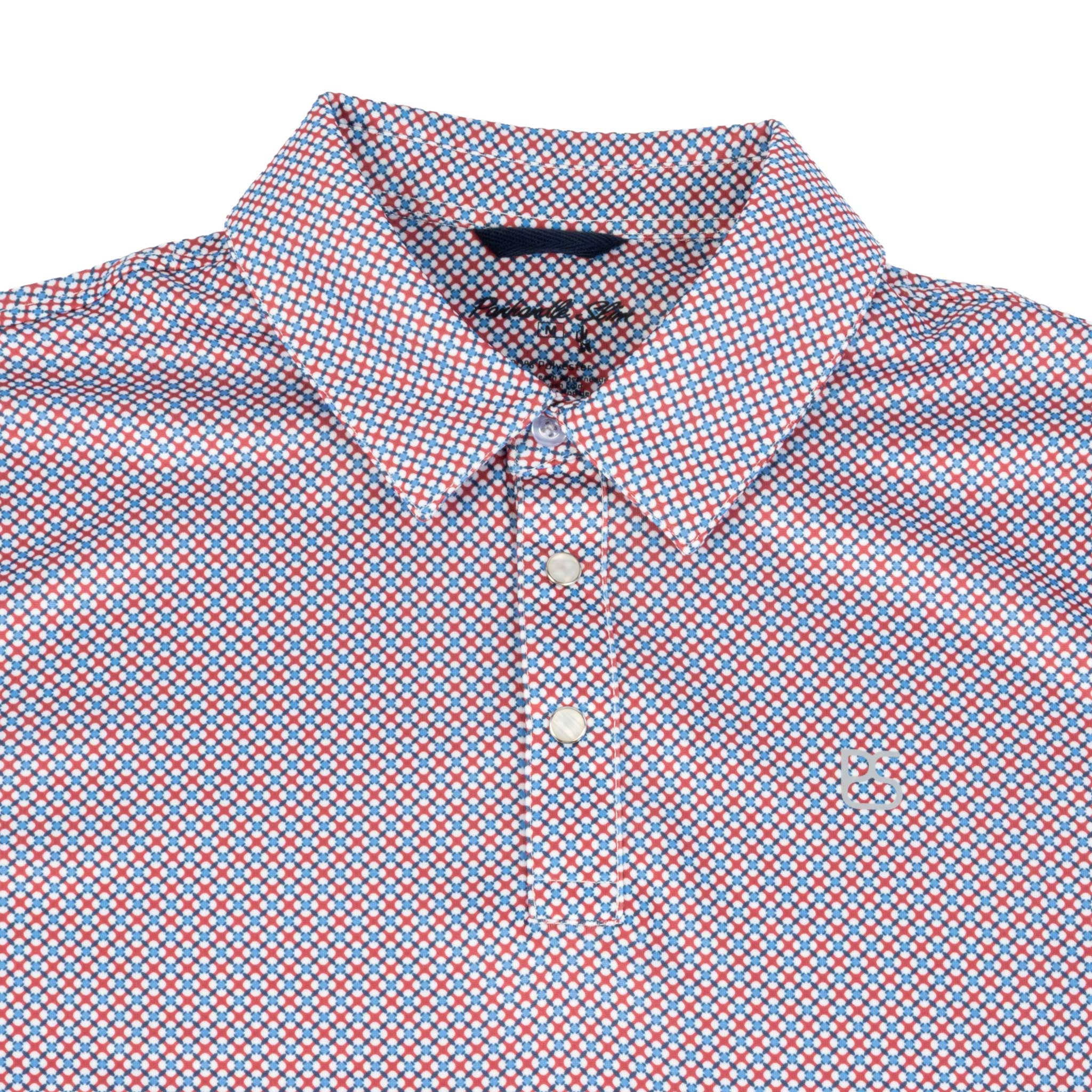 Panhandle Slim Men's Pearl Snap Geo Print Polo Shirt - Image 3