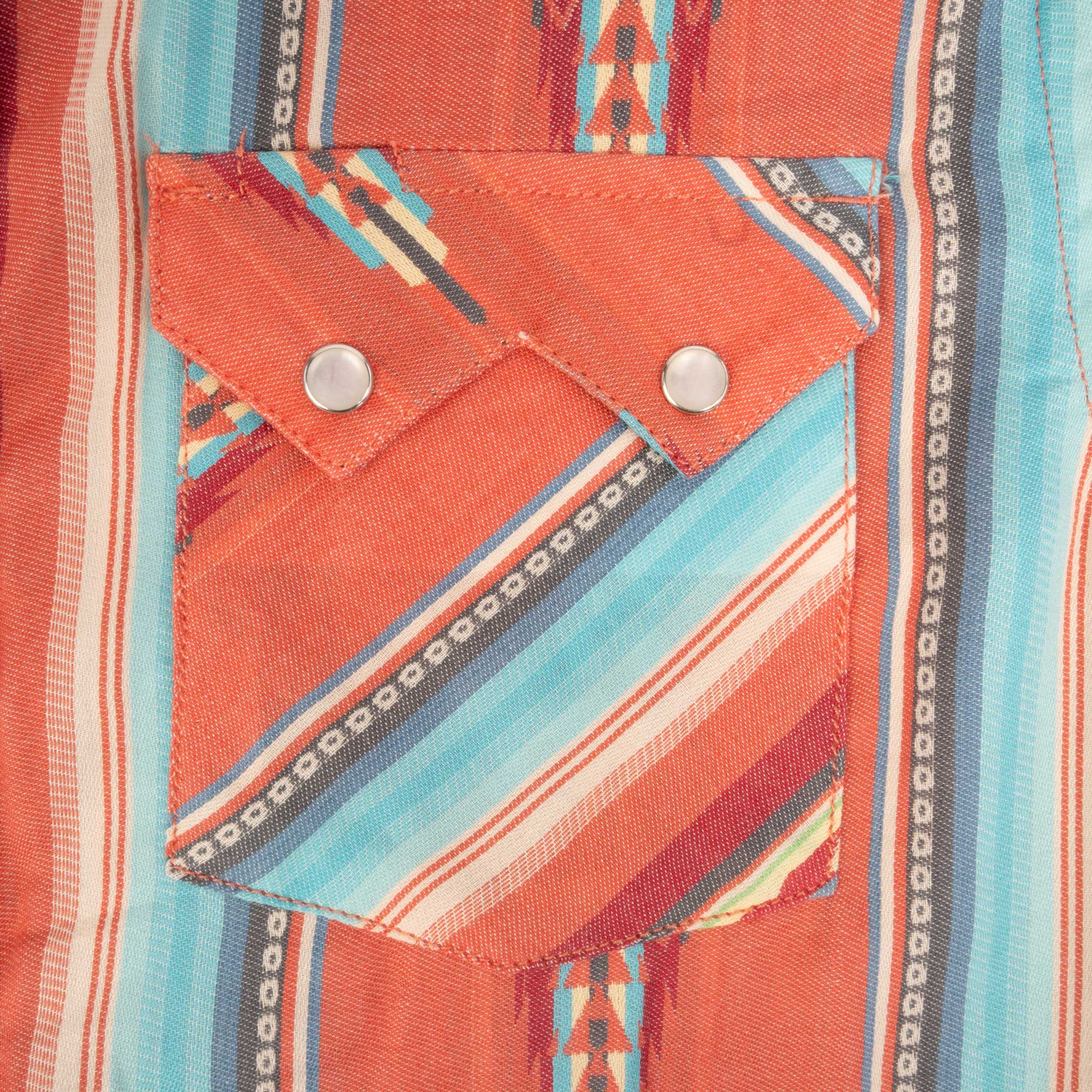 Panhandle Men's Southwestern Stripe Snap Shirt - Image 4