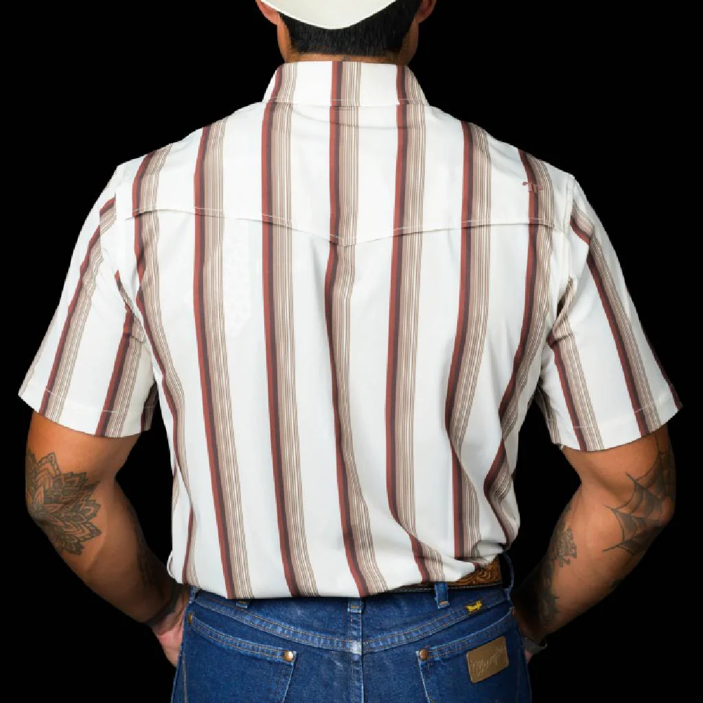 Ferrell Brand Tristan Brown Pearl Snap Shirt - Image 2