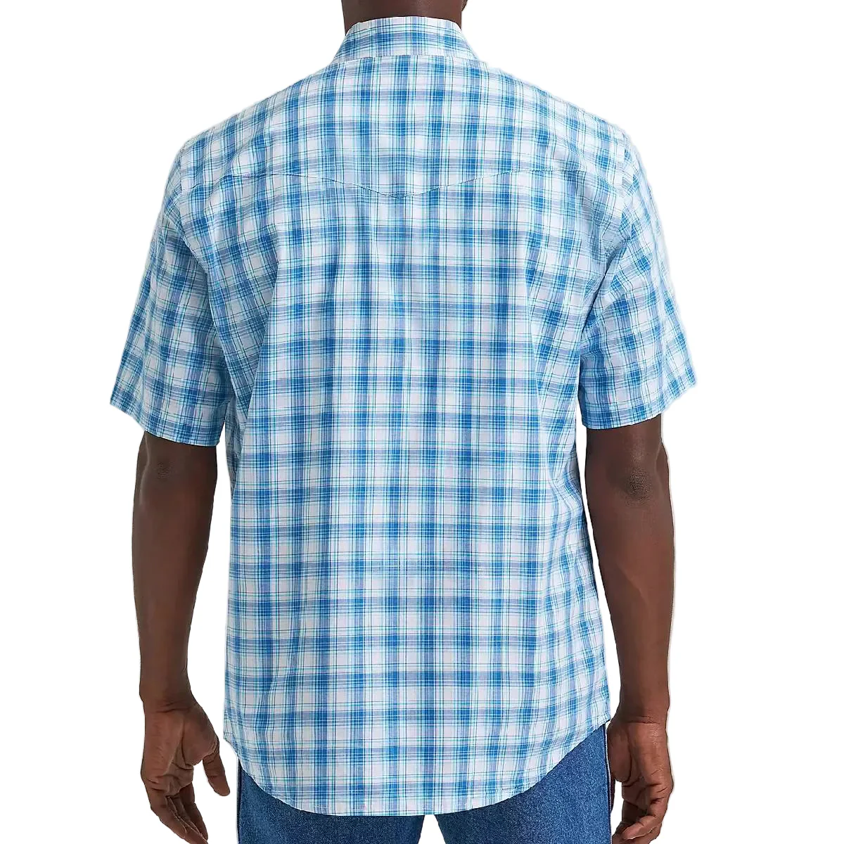 Wrangler Men's Wrinkle Resistant Western Snap Plaid Shirt - Image 2
