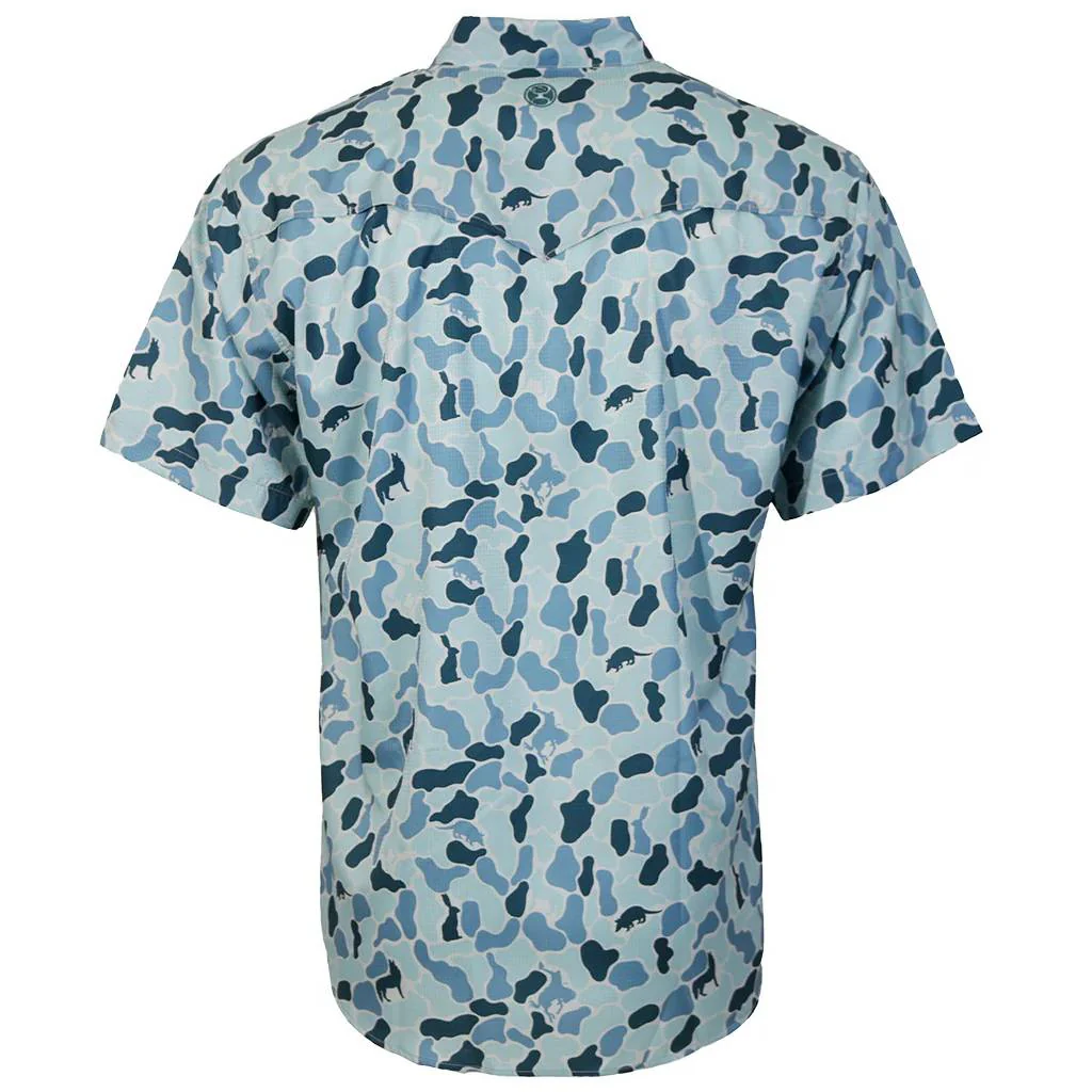 Hooey Men's Sol Blue Camo Pearl Snap Shirt - Image 2