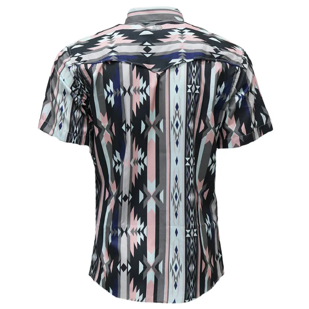 Hooey Men's Sol Aztec Print Pearl Snap Shirt - Image 2