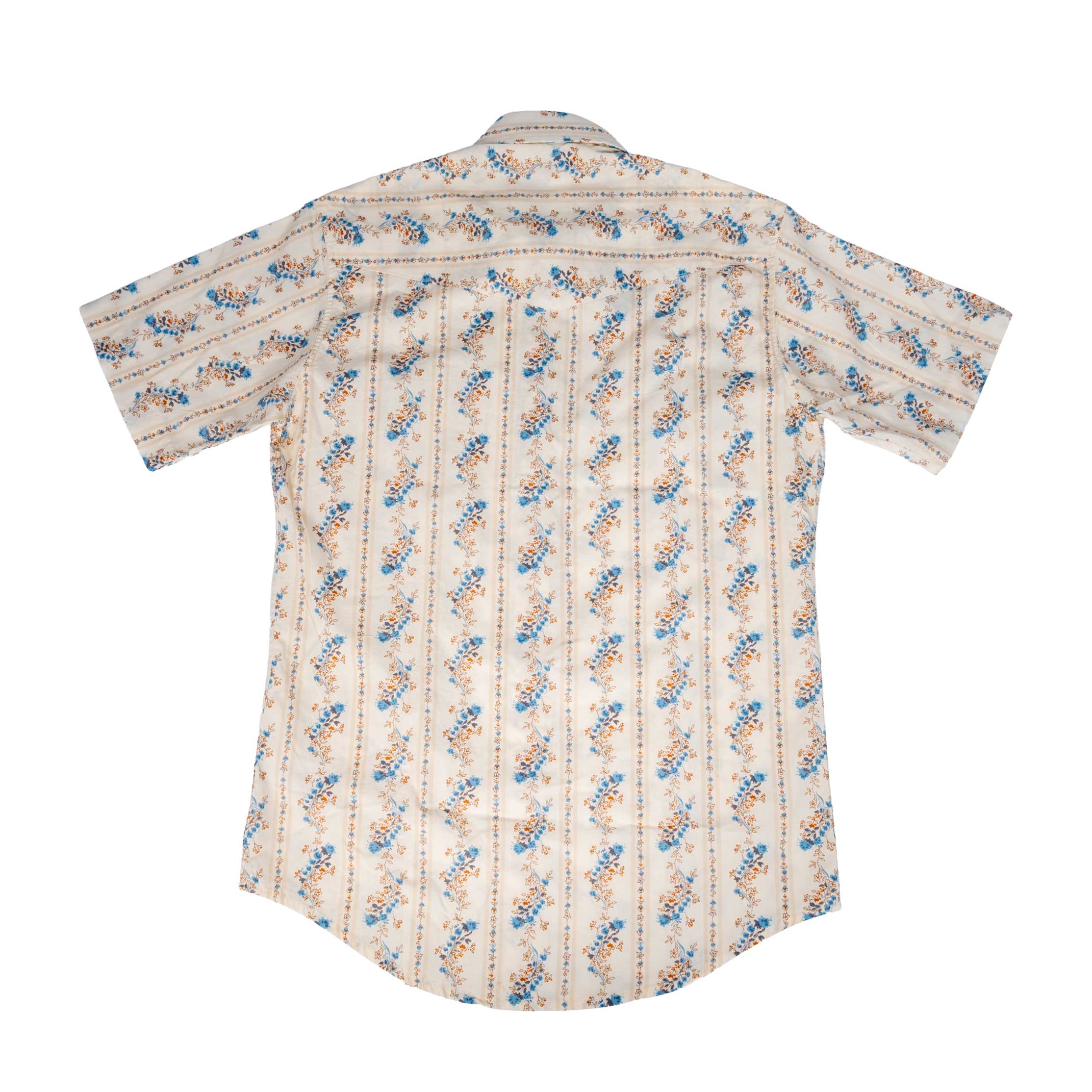 Stetson Men's Stripe Cream Floral Snap Shirt - Image 2