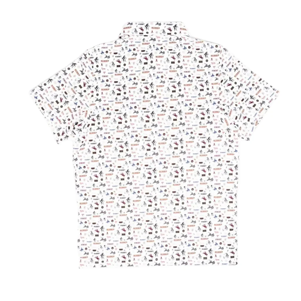 Hooey Men's Weekender Rodeo White Polo Shirt - Image 2