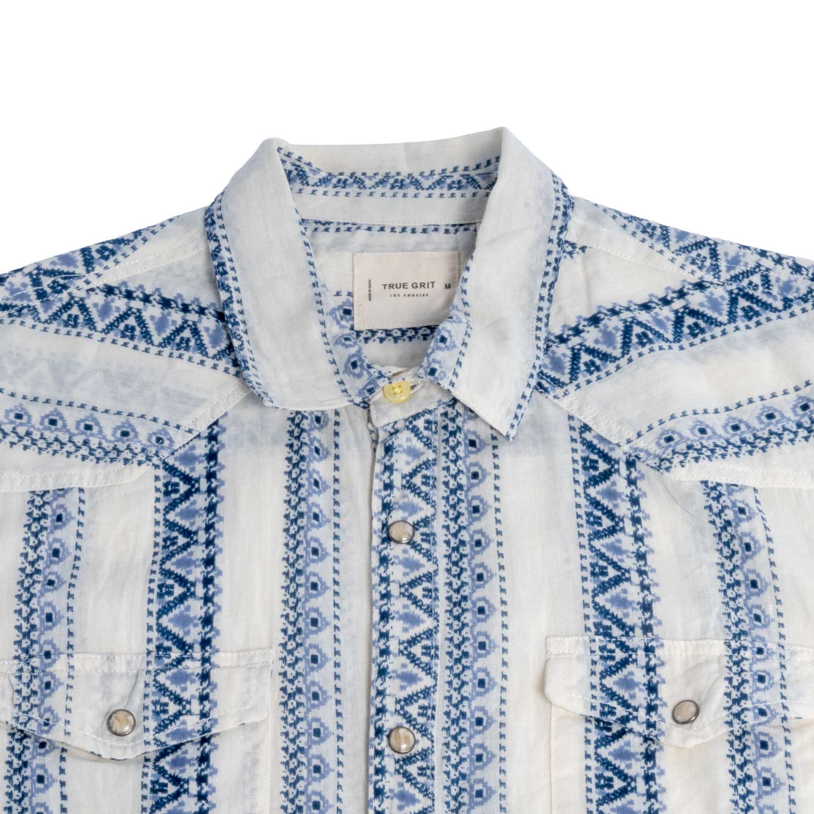 True Grit Western Stripe Pearl Snap Shirt - Image 3
