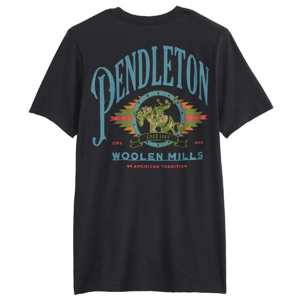 Pendleton Men's Western Tradition Vintage Black Graphic Tee
