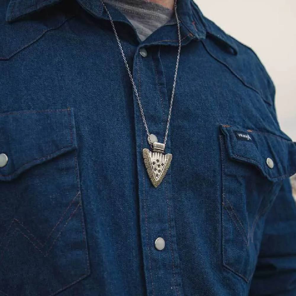 Montana Silversmiths Star Spangled Arrowhead Necklace - Image 3