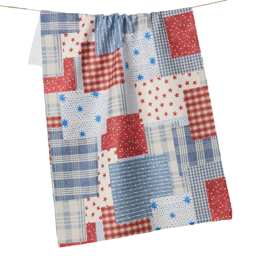 Geometry Stars and Stitches Tea Towel