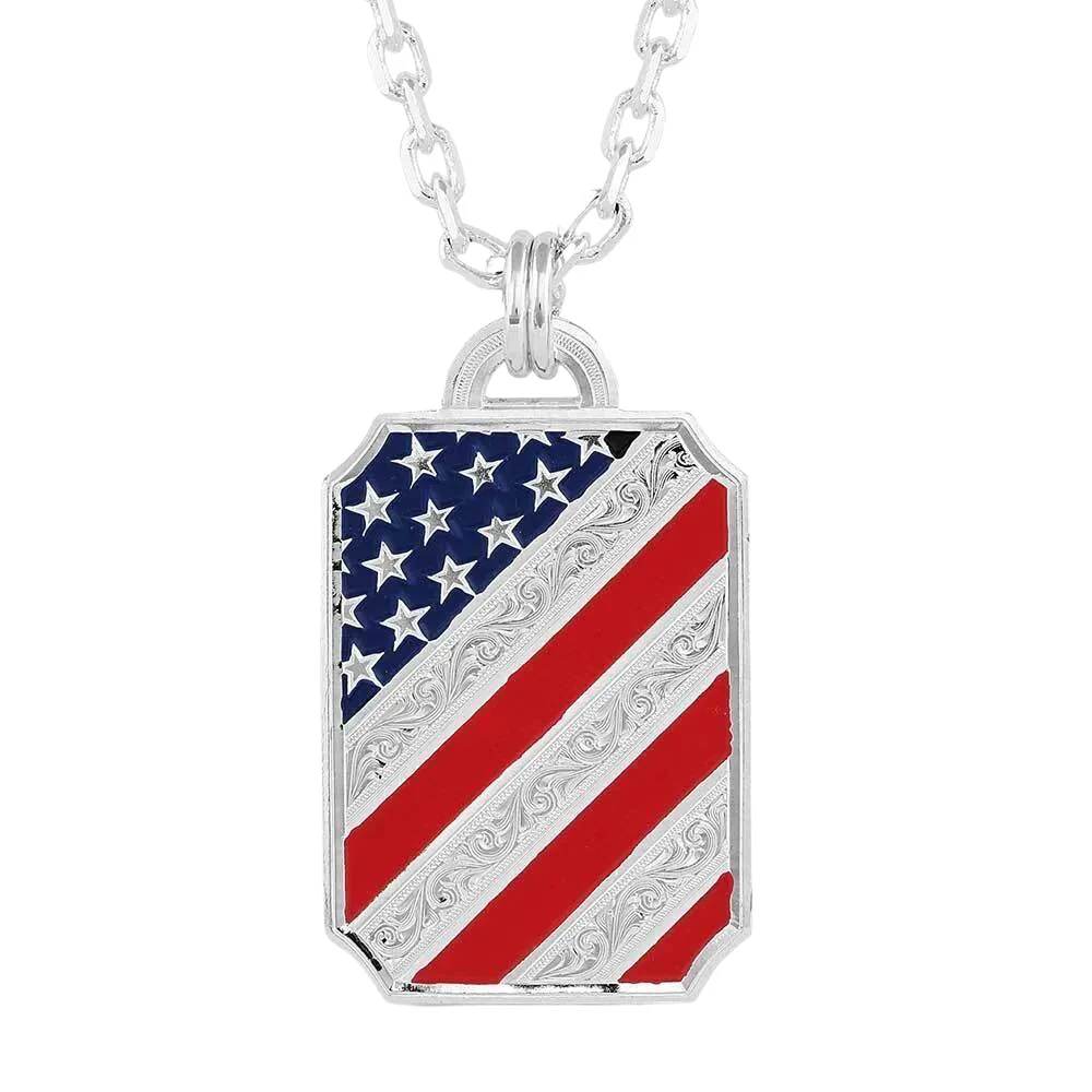 Montana Silversmiths Stars and Stripes Patriotic Necklace