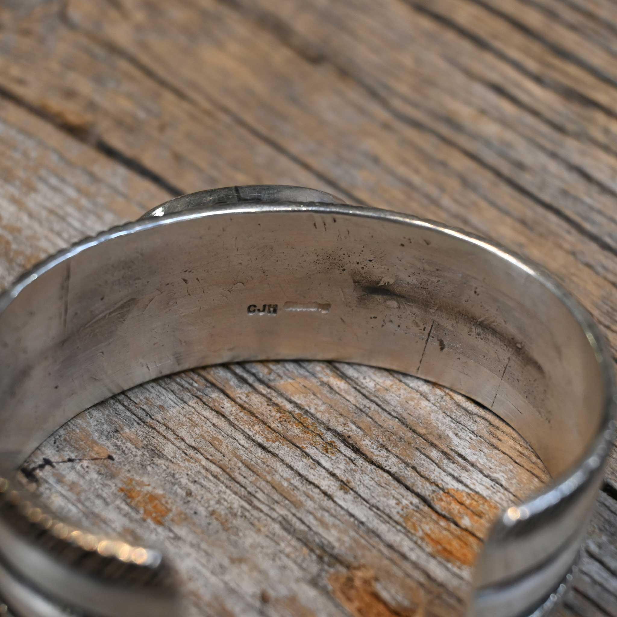Sterling Silver Cuff w/Kingman Black Web Turquoise - Image 4