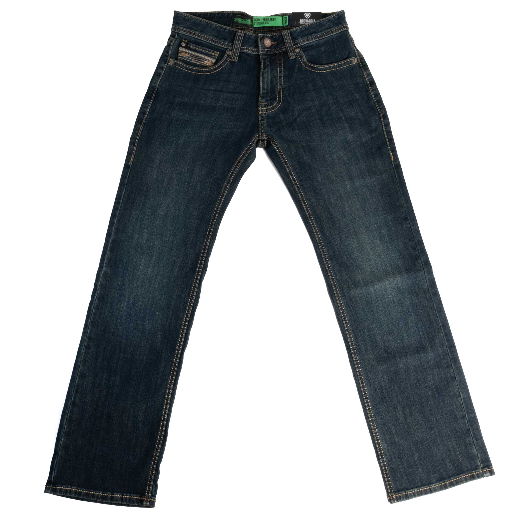 Rock & Roll Denim Straight Embroidered Pistol Bootcut Jean - Image 2