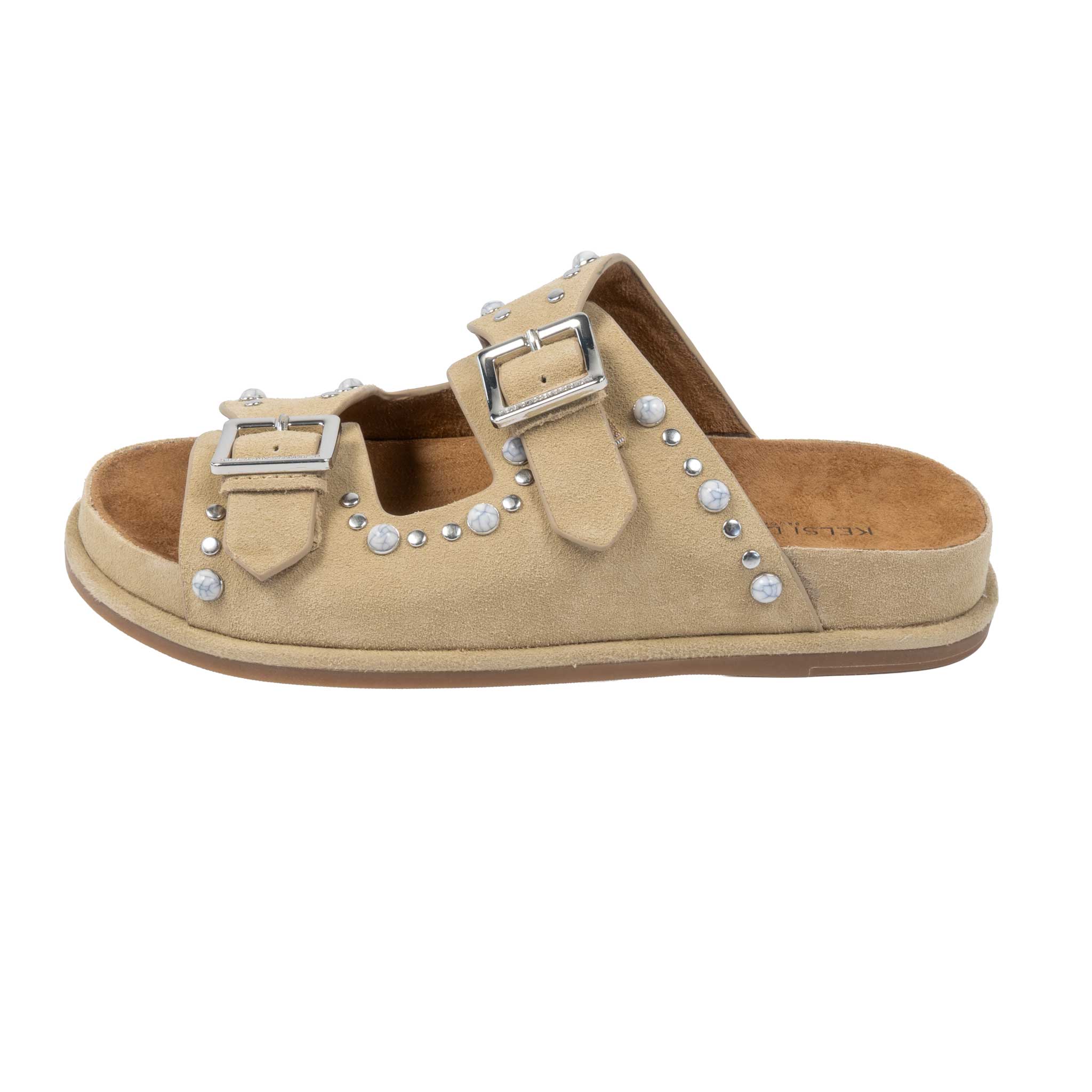Kelsi Dagger Stucs Cow Suede Oatmeal Sandal - Image 2