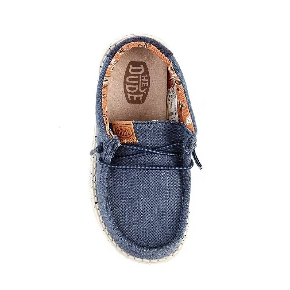 Hey Dude Toddler Wally Washed Canvas - Navy - Image 3