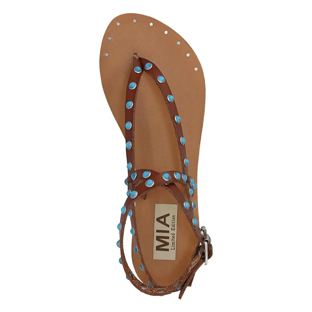 MIA Tahira Sandal - Cognac/Multi - Image 2