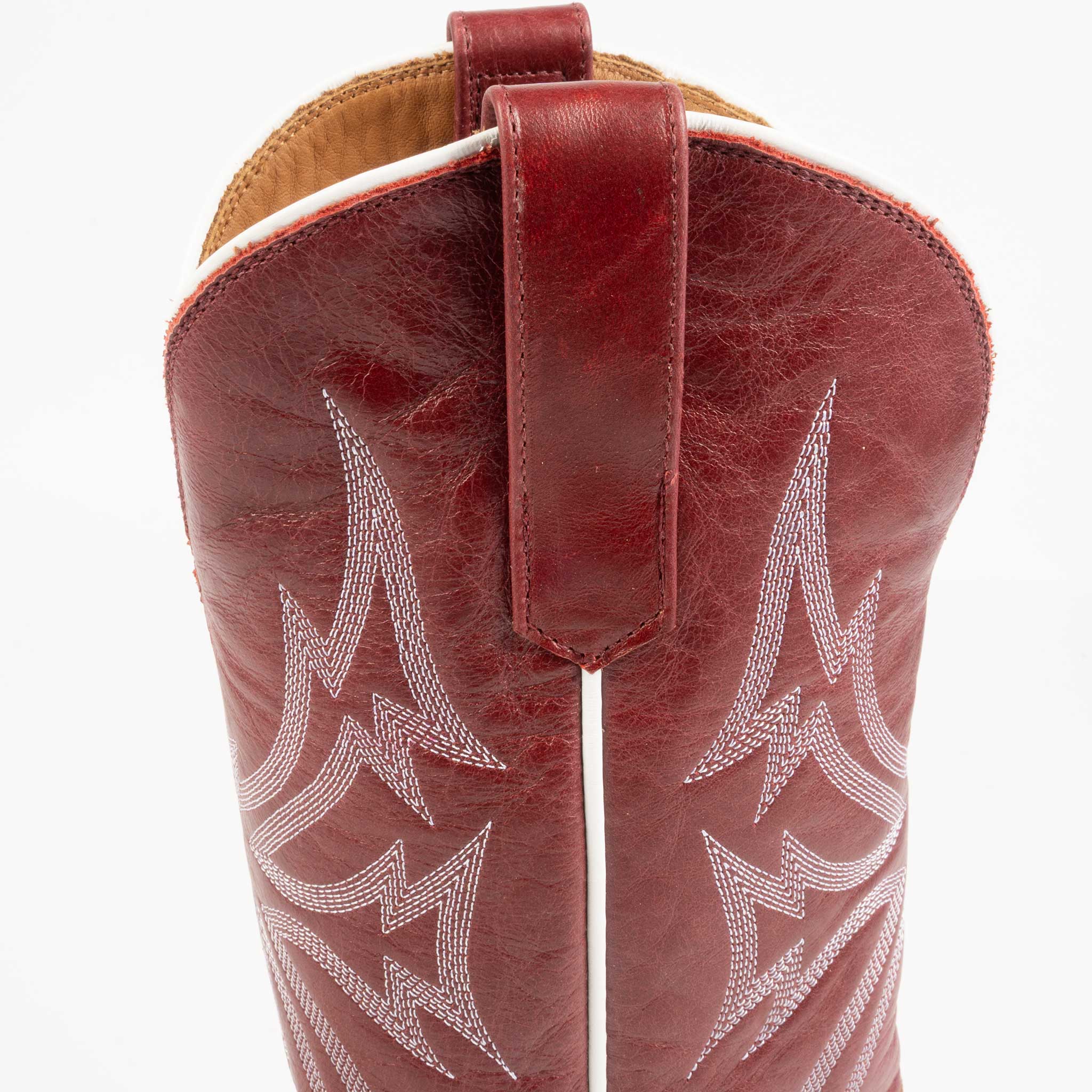 Rios of Mercedes Men's Cutter Toe Tan Crazyhorse Roughout Western Boot - Image 5