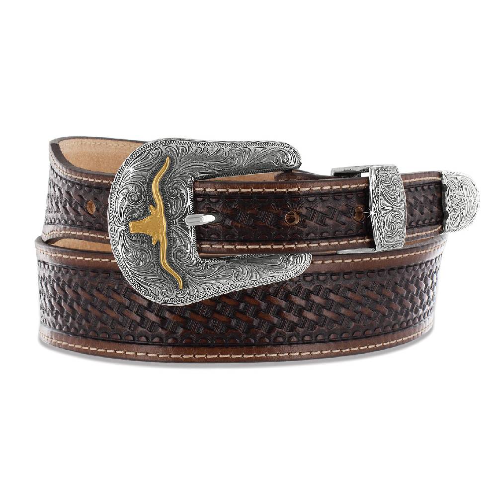 Tony Lama Men's Tapered Bovine Brown Belt