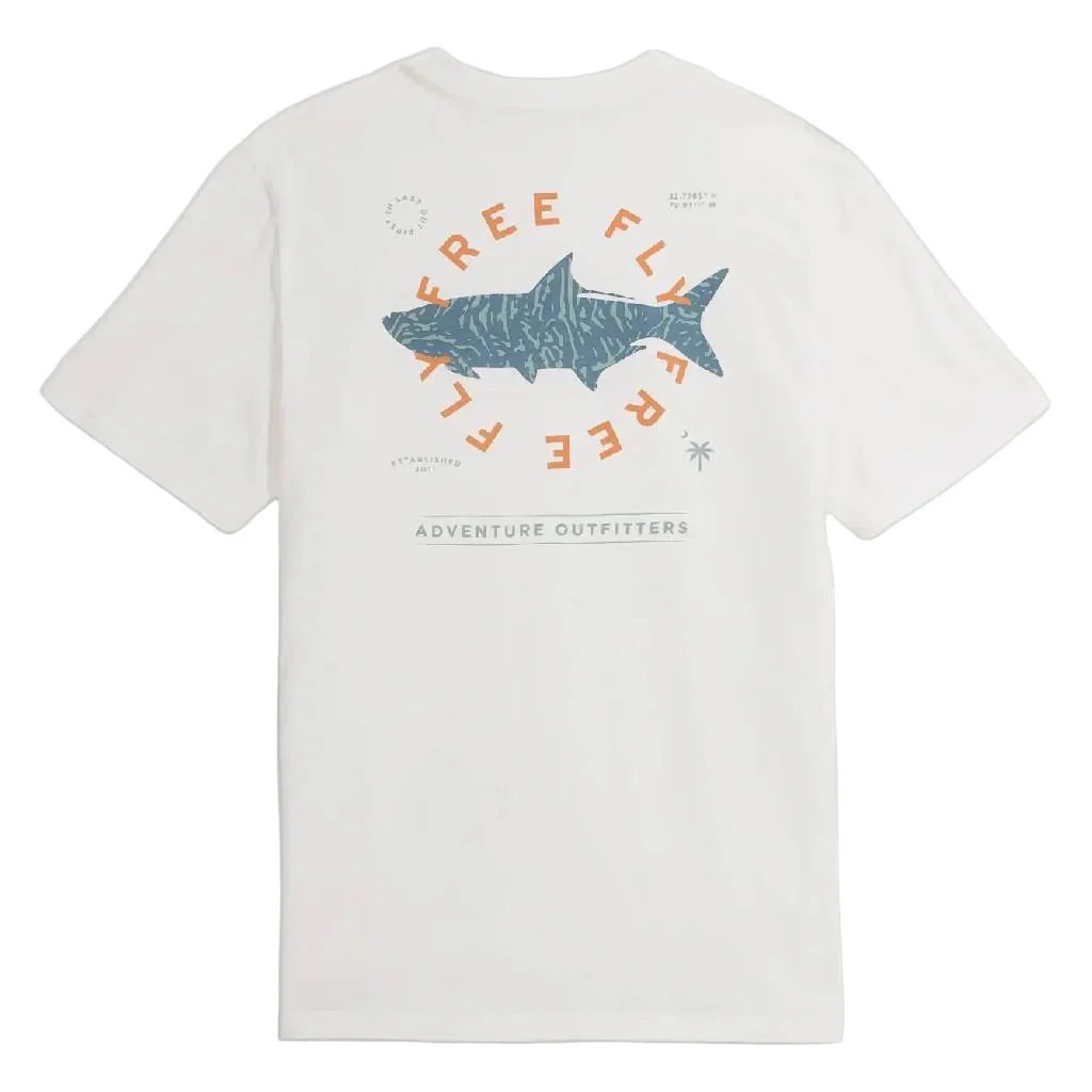 Free Fly Target Species Pocket Tee - Bright White