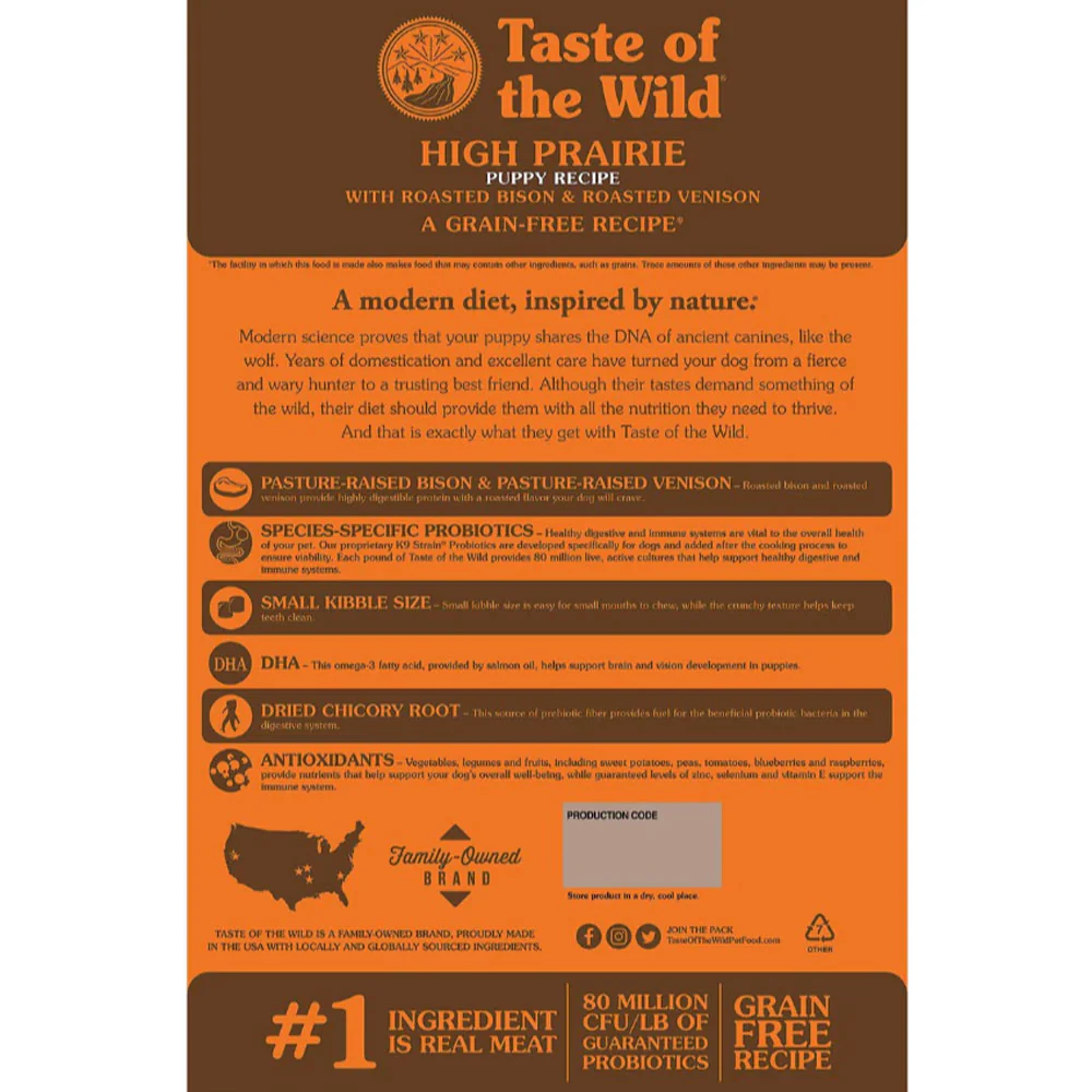 Taste of the Wild High Prairie Dry Puppy Food - Image 3